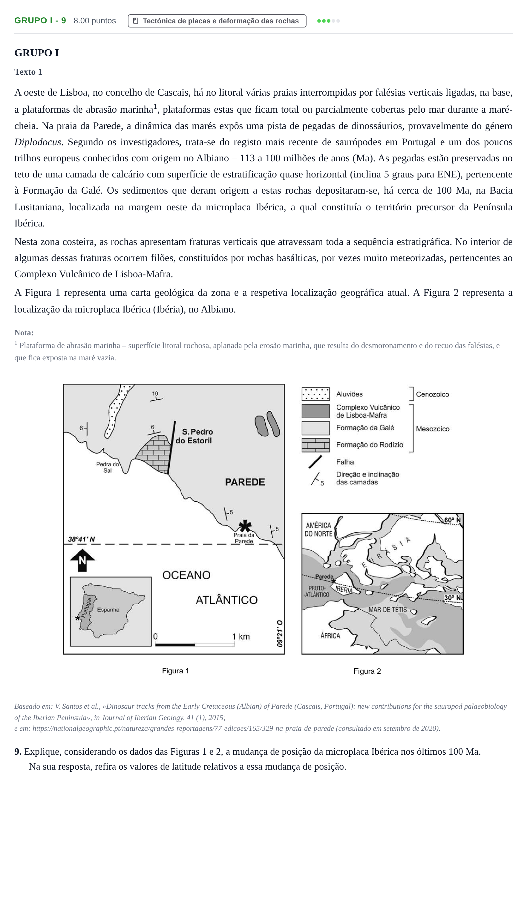 Enunciado: Grupo I - 9 · Exame Nacional Biologia e Geologia 1.ª fase 2021