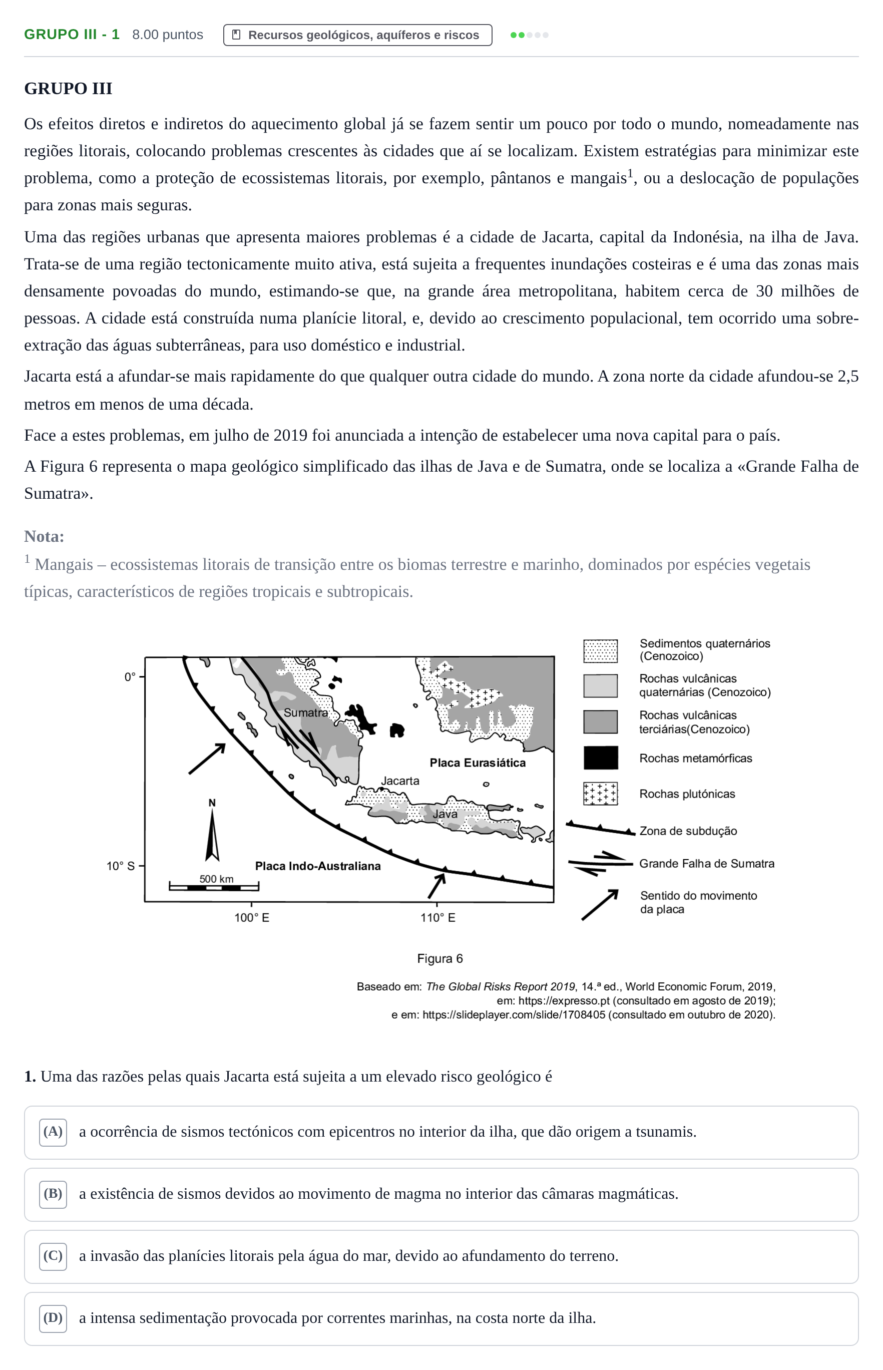 Enunciado: Grupo III - 1 · Exame Nacional Biologia e Geologia 1.ª fase 2021
