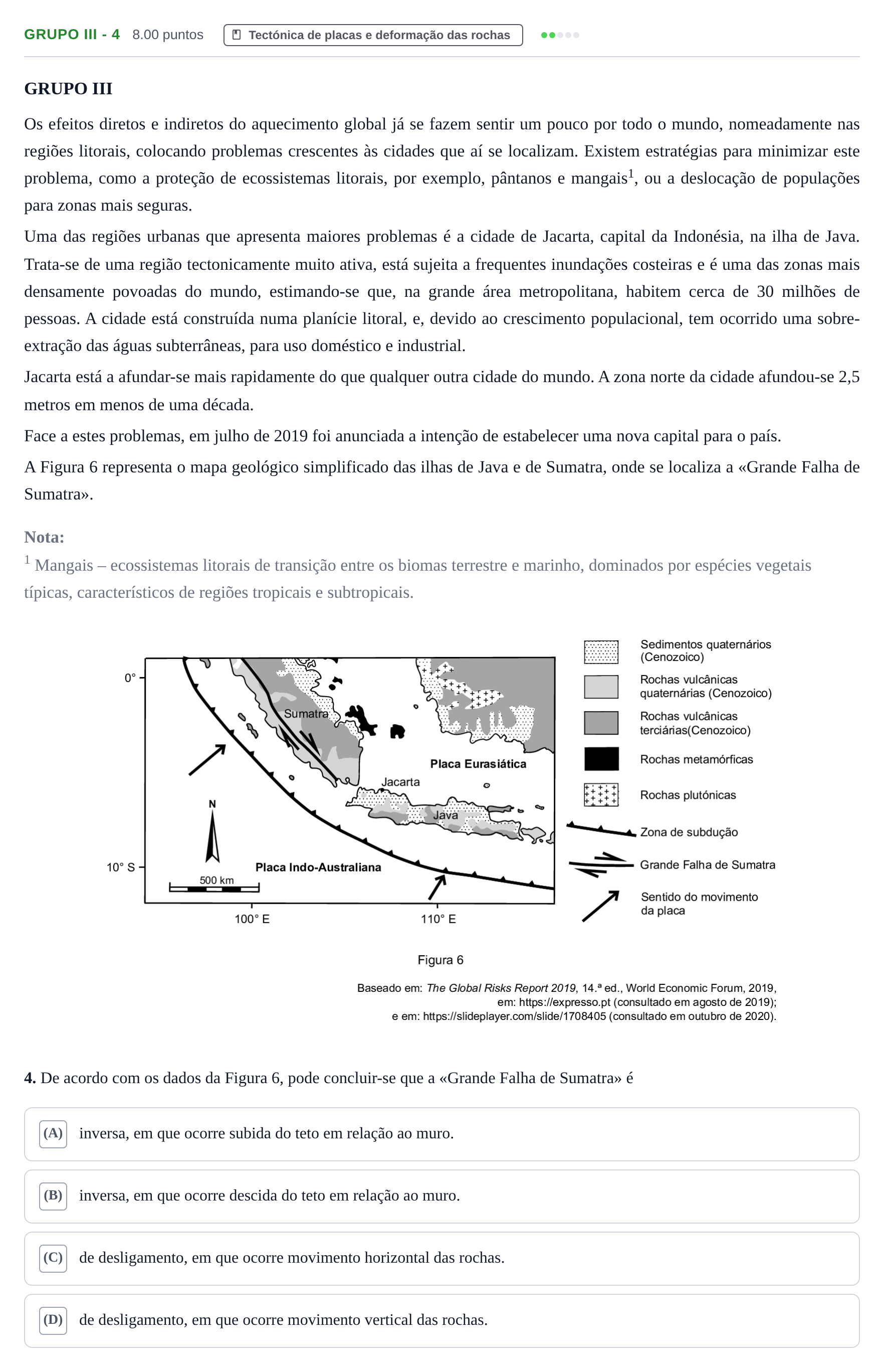 Enunciado: Grupo III - 4 · Exame Nacional Biologia e Geologia 1.ª fase 2021
