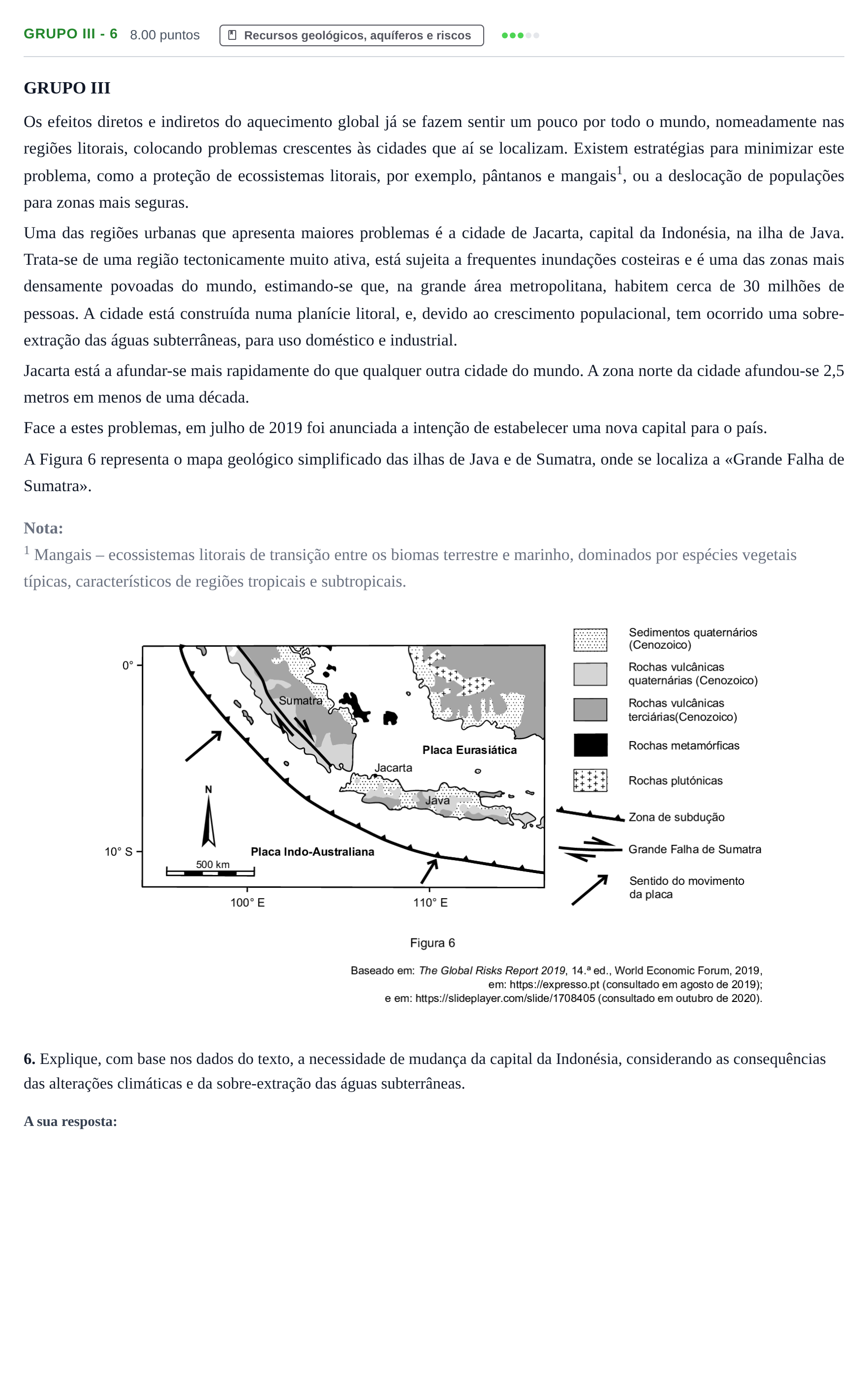 Enunciado: Grupo III - 6 · Exame Nacional Biologia e Geologia 1.ª fase 2021