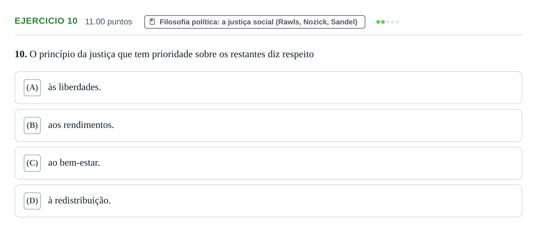 Enunciado: Exercício 10 · Exame Nacional Filosofia Época especial 2021