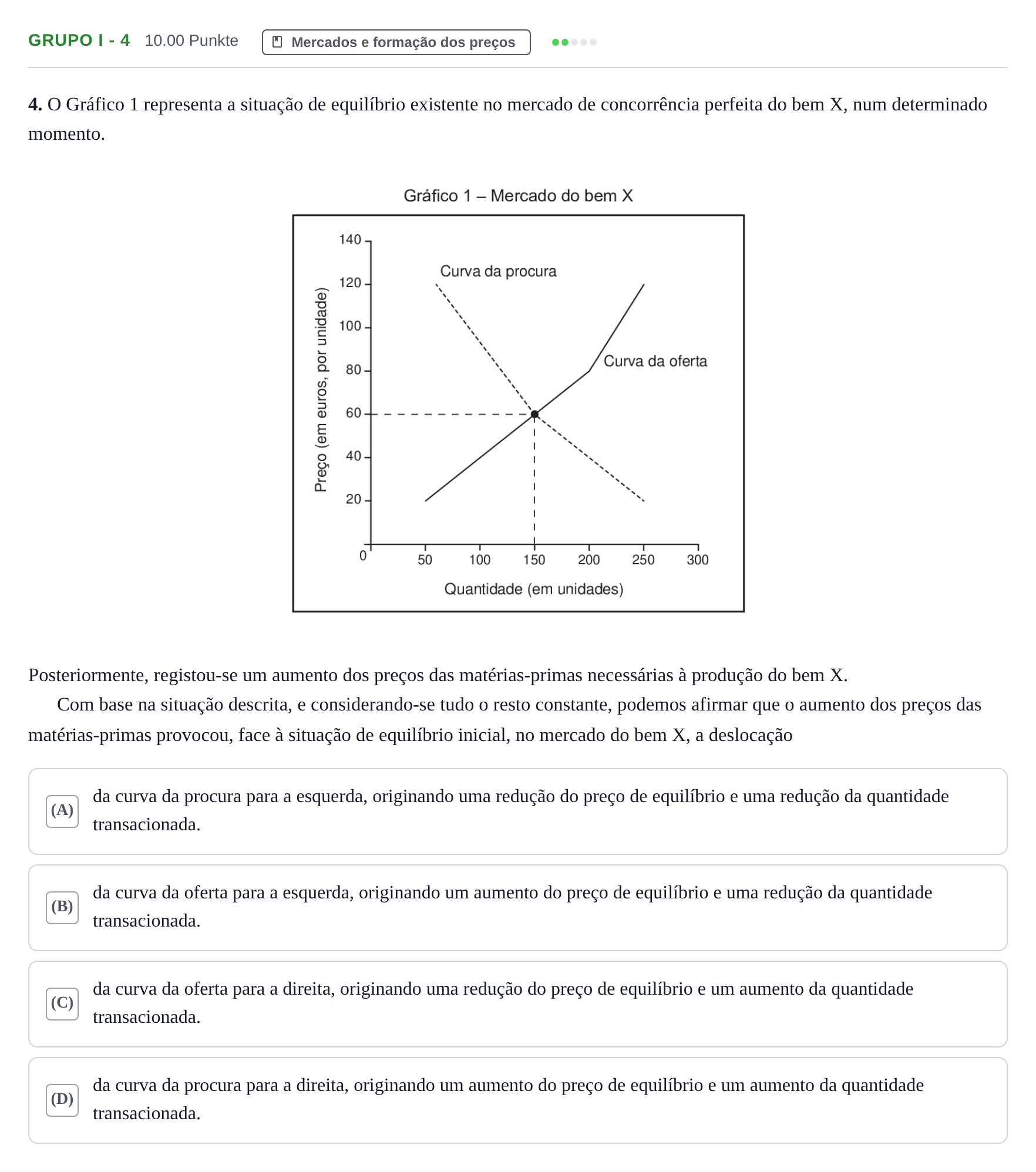 Enunciado: Grupo I - 4 · Exame Nacional Economia A 1.ª fase 2021
