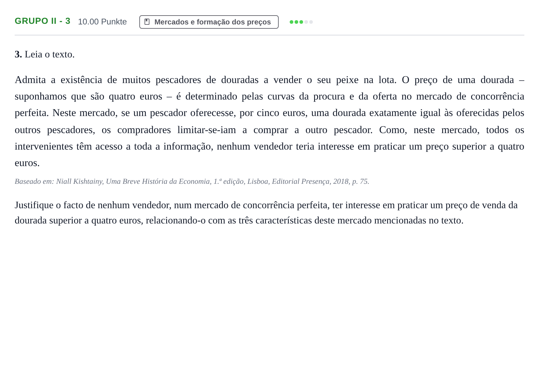 Enunciado: Grupo II - 3 · Exame Nacional Economia A 1.ª fase 2021