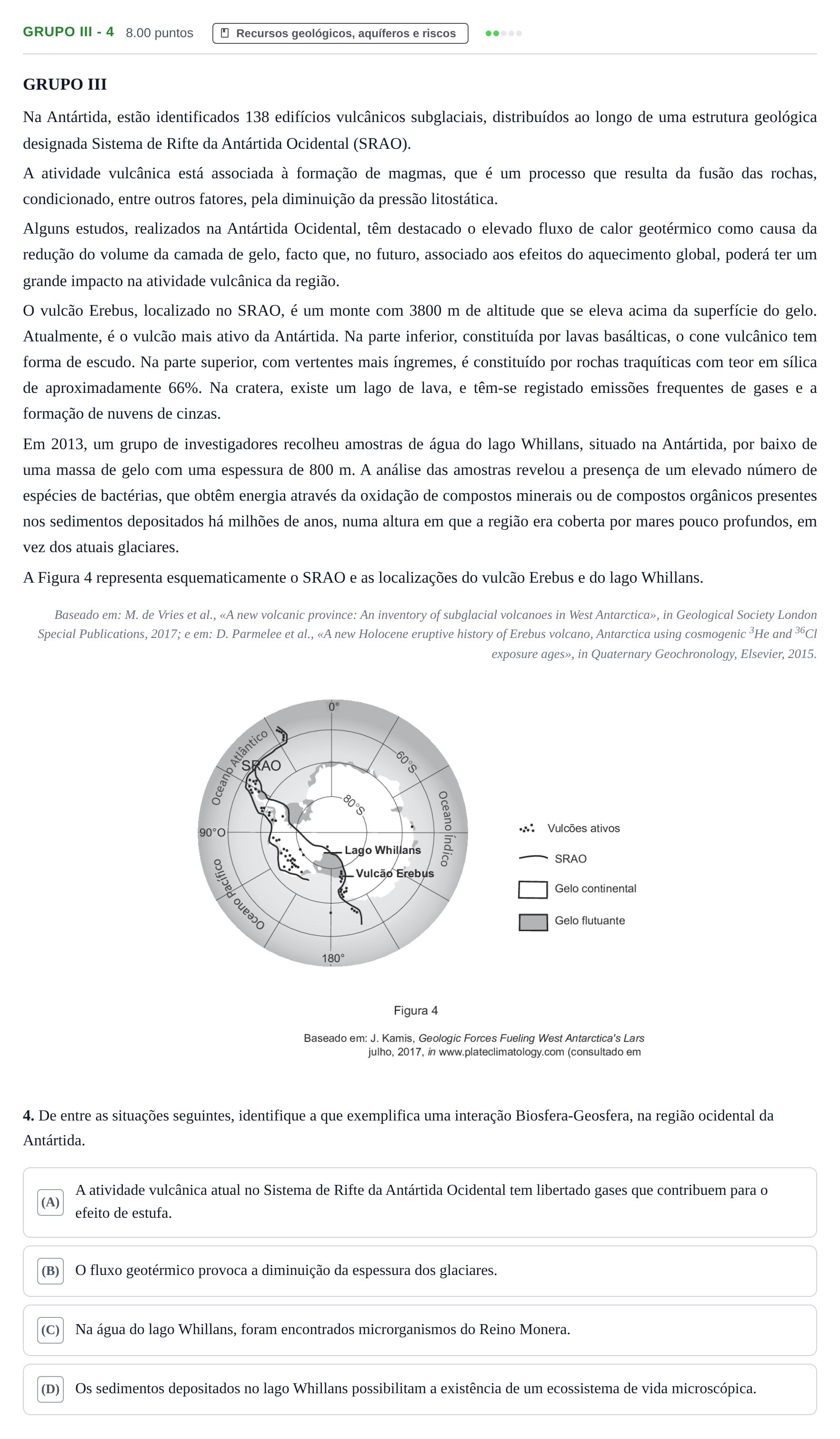 Enunciado: Grupo III - 4 · Exame Nacional Biologia e Geologia 2.ª fase 2021