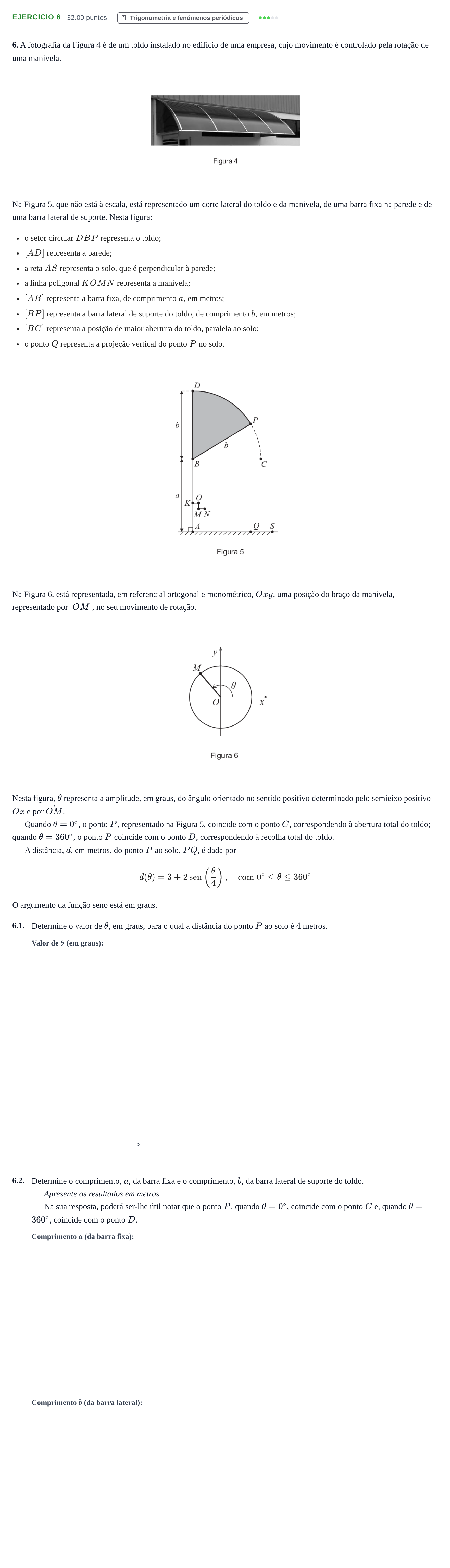 Enunciado: Exercício 6 · Exame Nacional Matemática B Época especial 2021