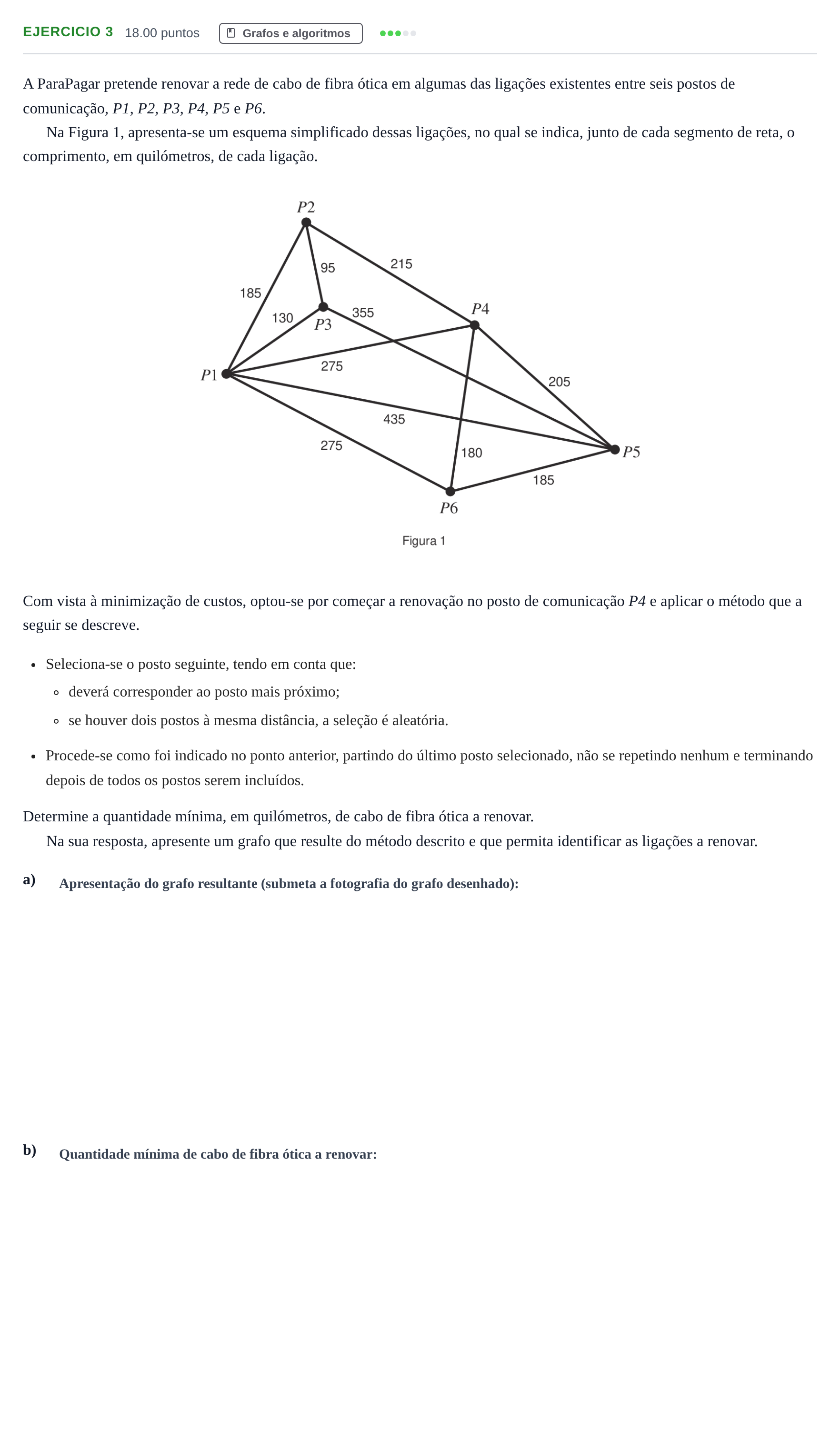 Enunciado: Exercício 3 · Exame Nacional Matemática Aplicada às Ciências Sociais 1.ª fase 2021