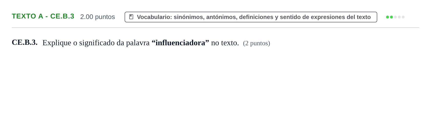 Enunciado: Ejercicio Texto A - CE.B.3 · Portugués PAU Castilla y León Ordinaria 2023