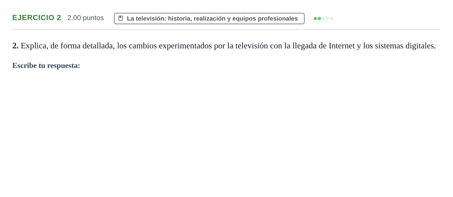 Enunciado: Problema 2 · Cultura Audiovisual II PAU Castilla y León Ordinaria 2022