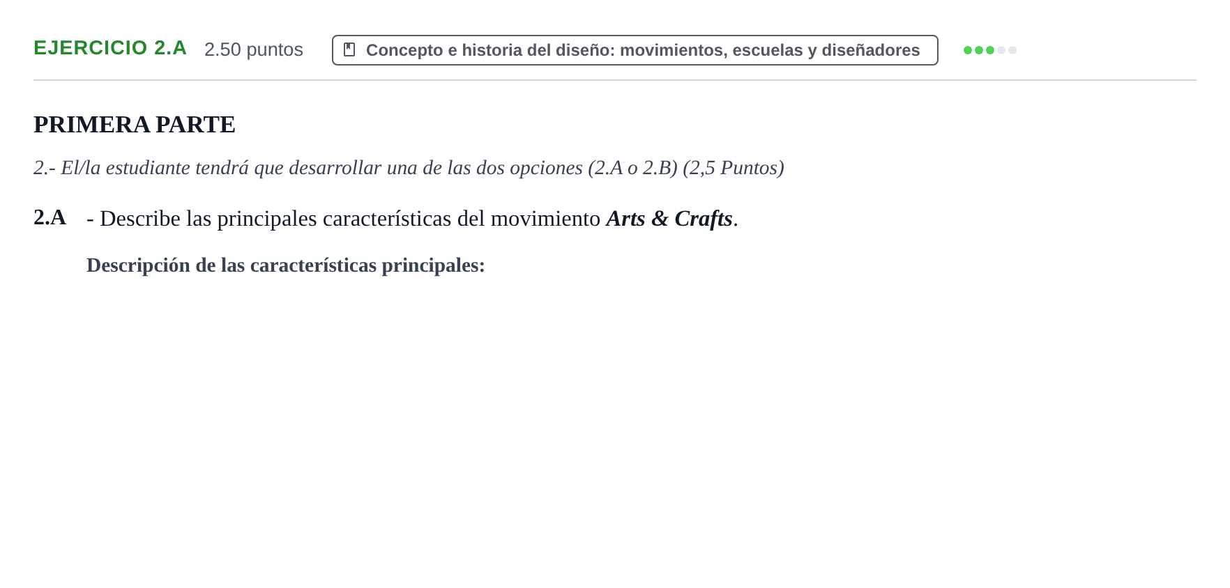 Enunciado: Ejercicio 2.A · Diseño PAU Castilla y León Extraordinaria 2022