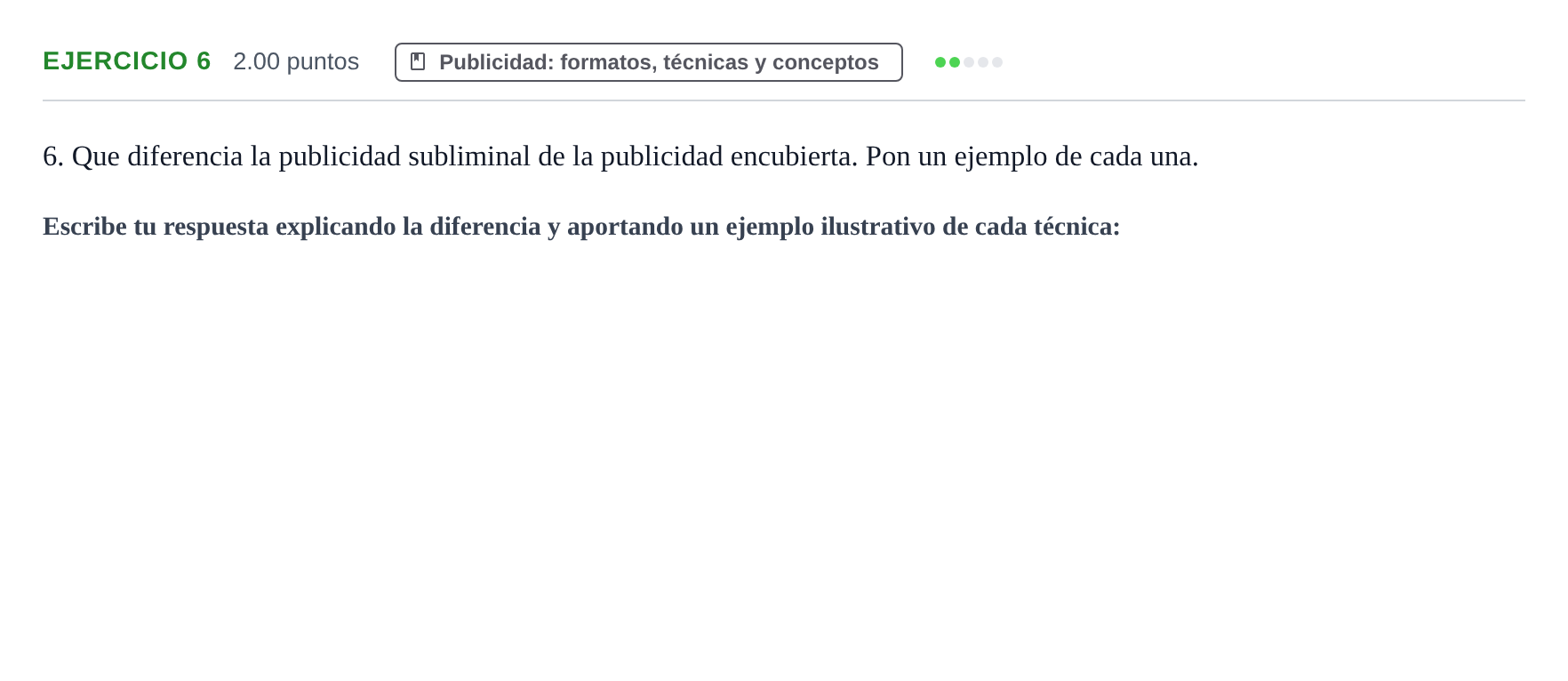 Enunciado: Problema 6 · Cultura Audiovisual II PAU Castilla y León Extraordinaria 2021