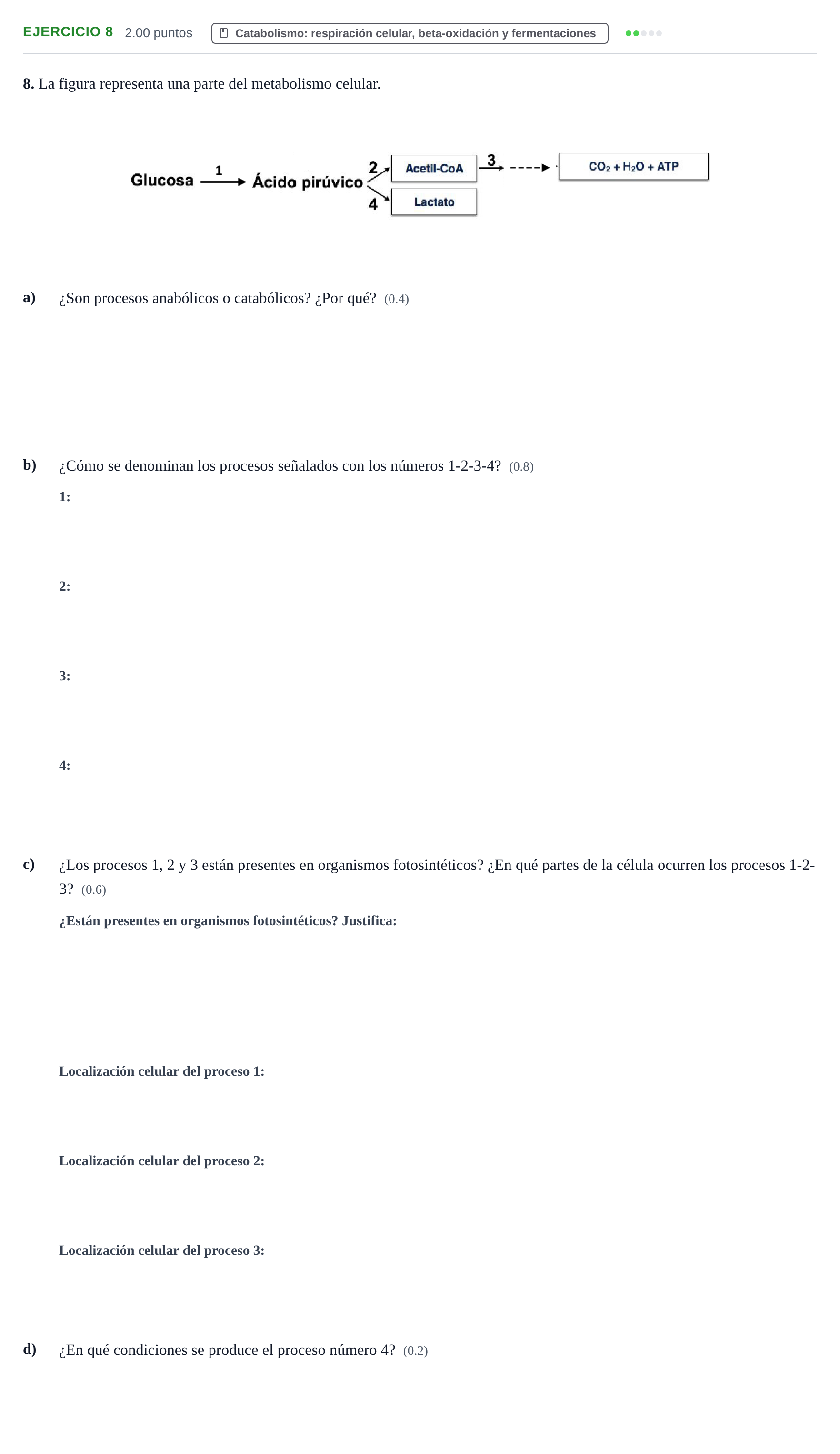 Enunciado: Problema 8 · Biología PAU Castilla y León Extraordinaria 2021