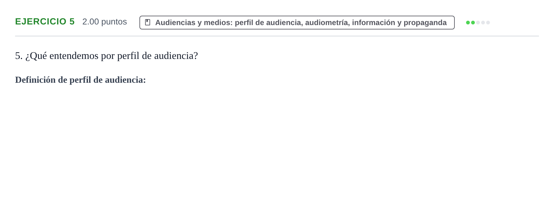 Enunciado: Problema 5 · Cultura Audiovisual II PAU Castilla y León Ordinaria 2021