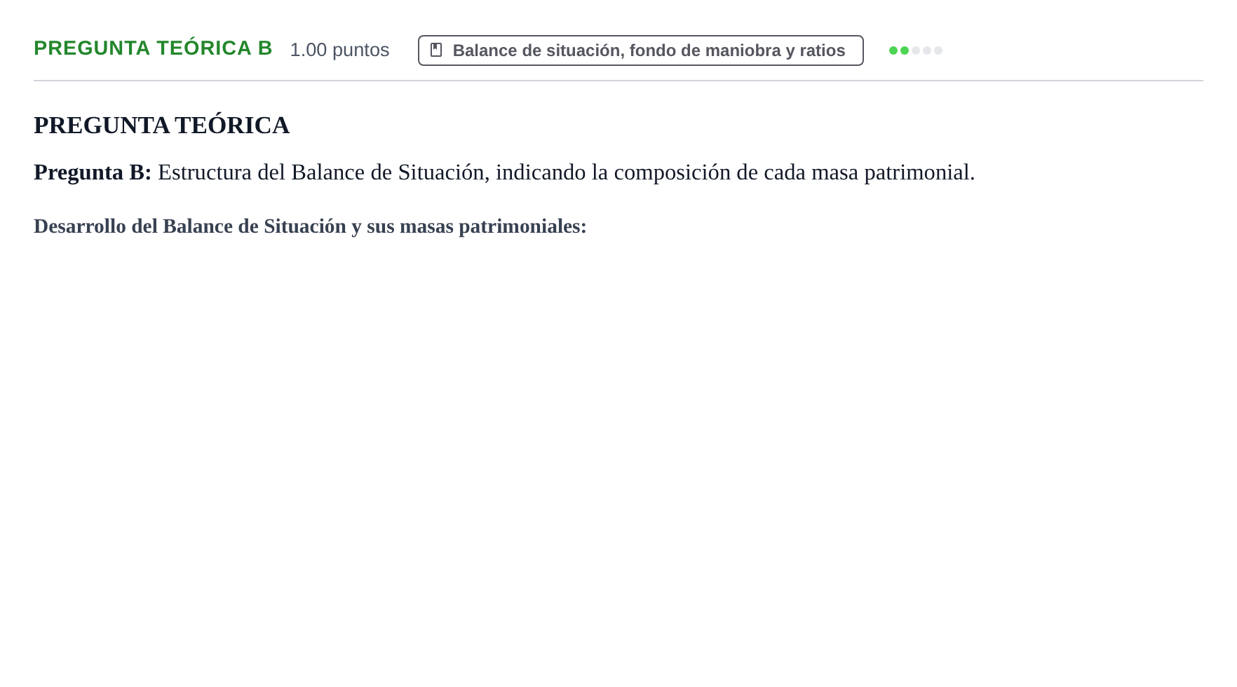 Enunciado: Pregunta Teórica B · Empresa y Diseño de Modelos de Negocio PAU Castilla y León Extraordinaria 2021