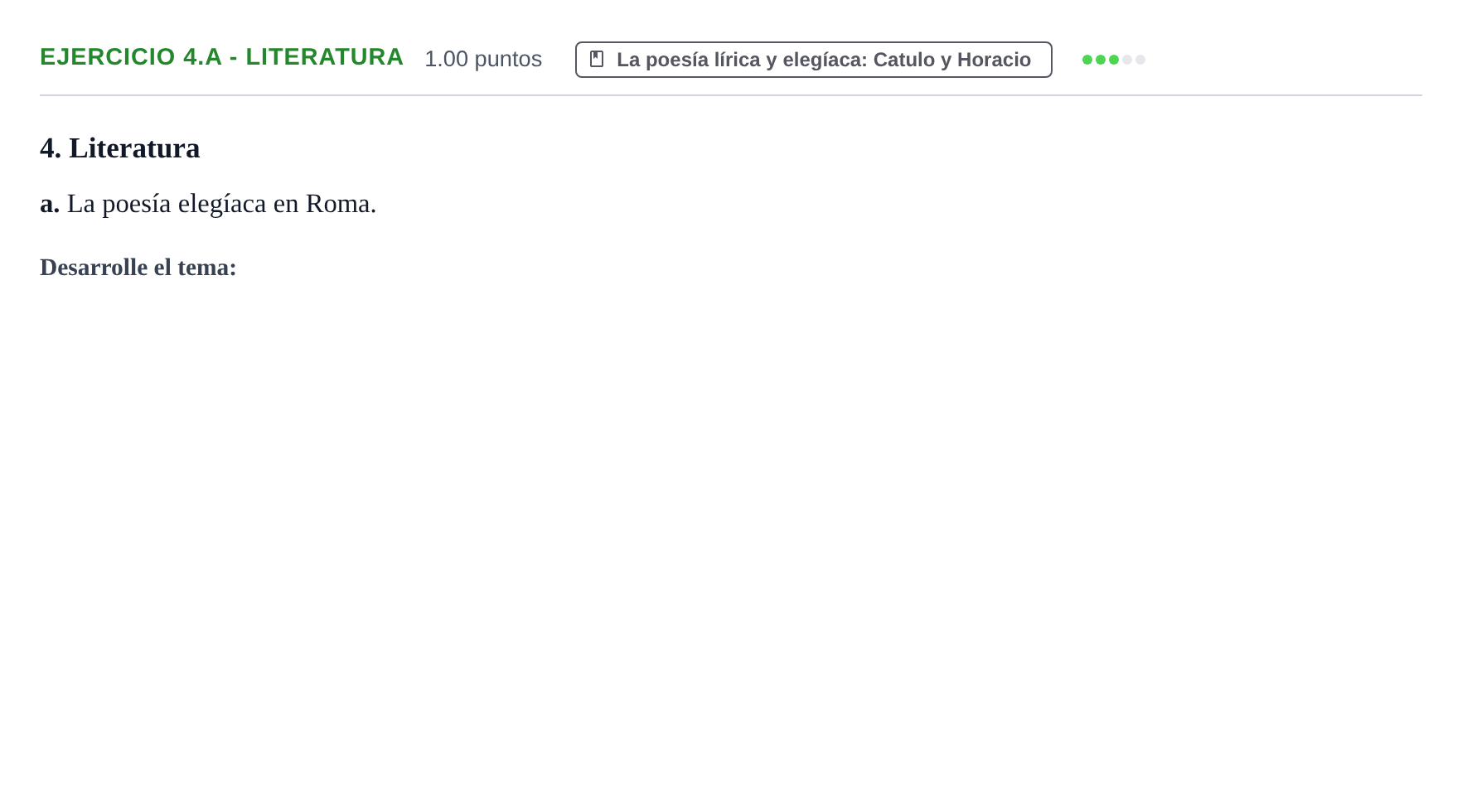 Enunciado: Ejercicio 4.a - Literatura · Latín II PAU Castilla y León Ordinaria 2021