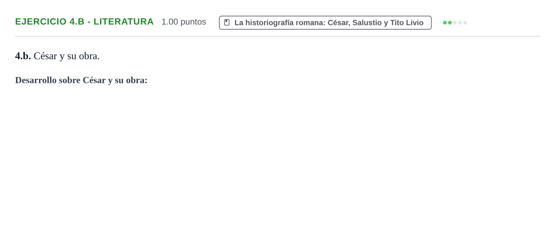 Enunciado: Ejercicio 4.b - Literatura · Latín II PAU Castilla y León Ordinaria 2021