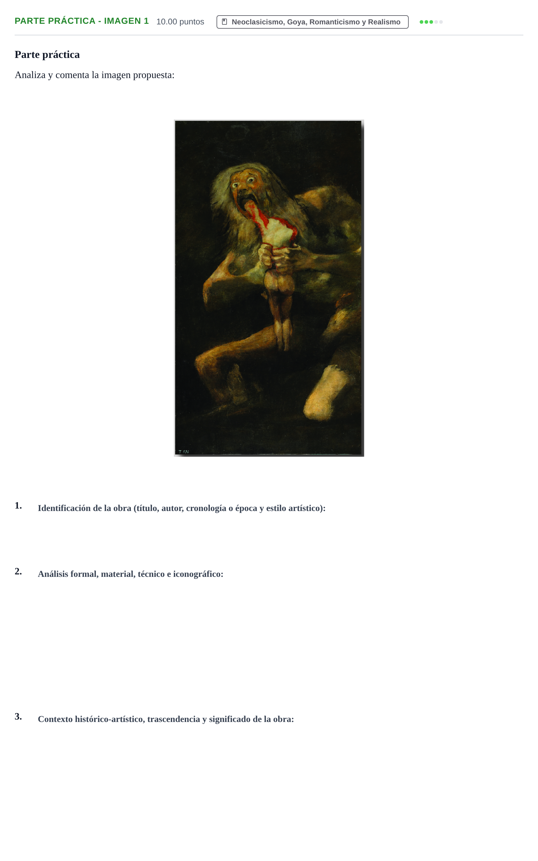 Enunciado: Ejercicio Parte práctica - Imagen 1 · Historia del Arte PAU Castilla y León Ordinaria 2021