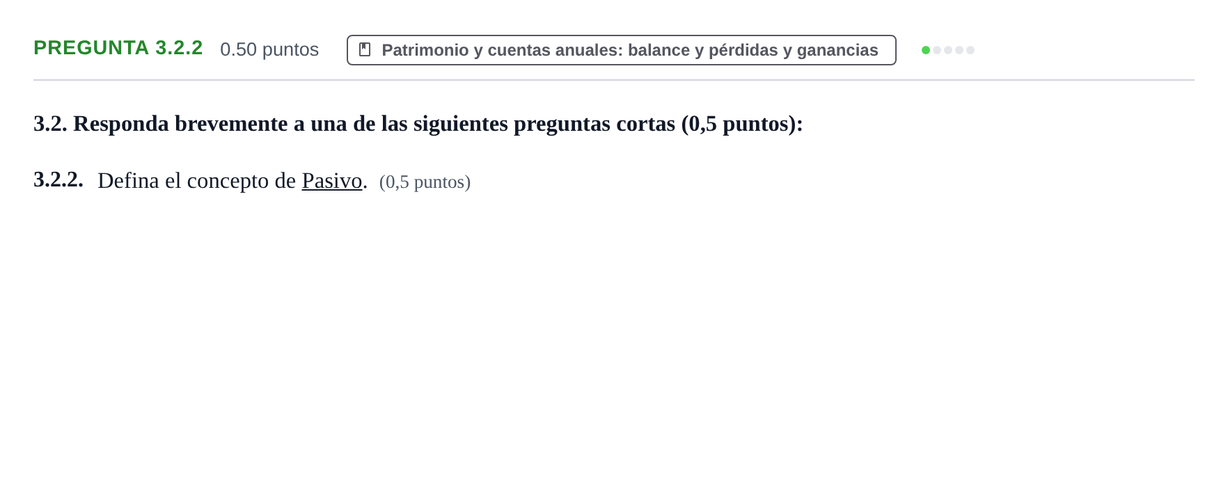 Enunciado: Pregunta 3.2.2 · Empresa y Diseño de Modelos de Negocio PAU Castilla-La Mancha Ordinaria 2026