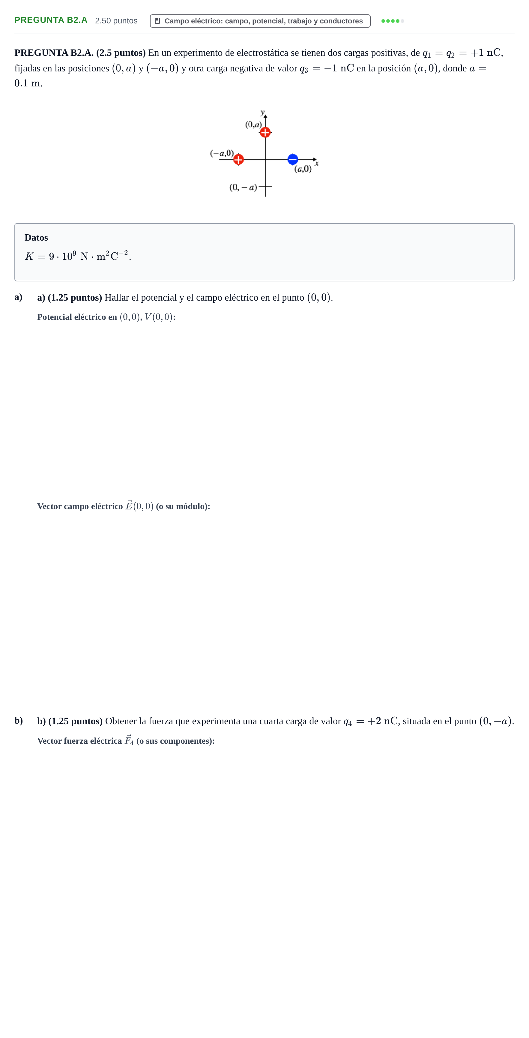 Enunciado: Pregunta B2.A · Física PAU Castilla-La Mancha Extraordinaria 2026