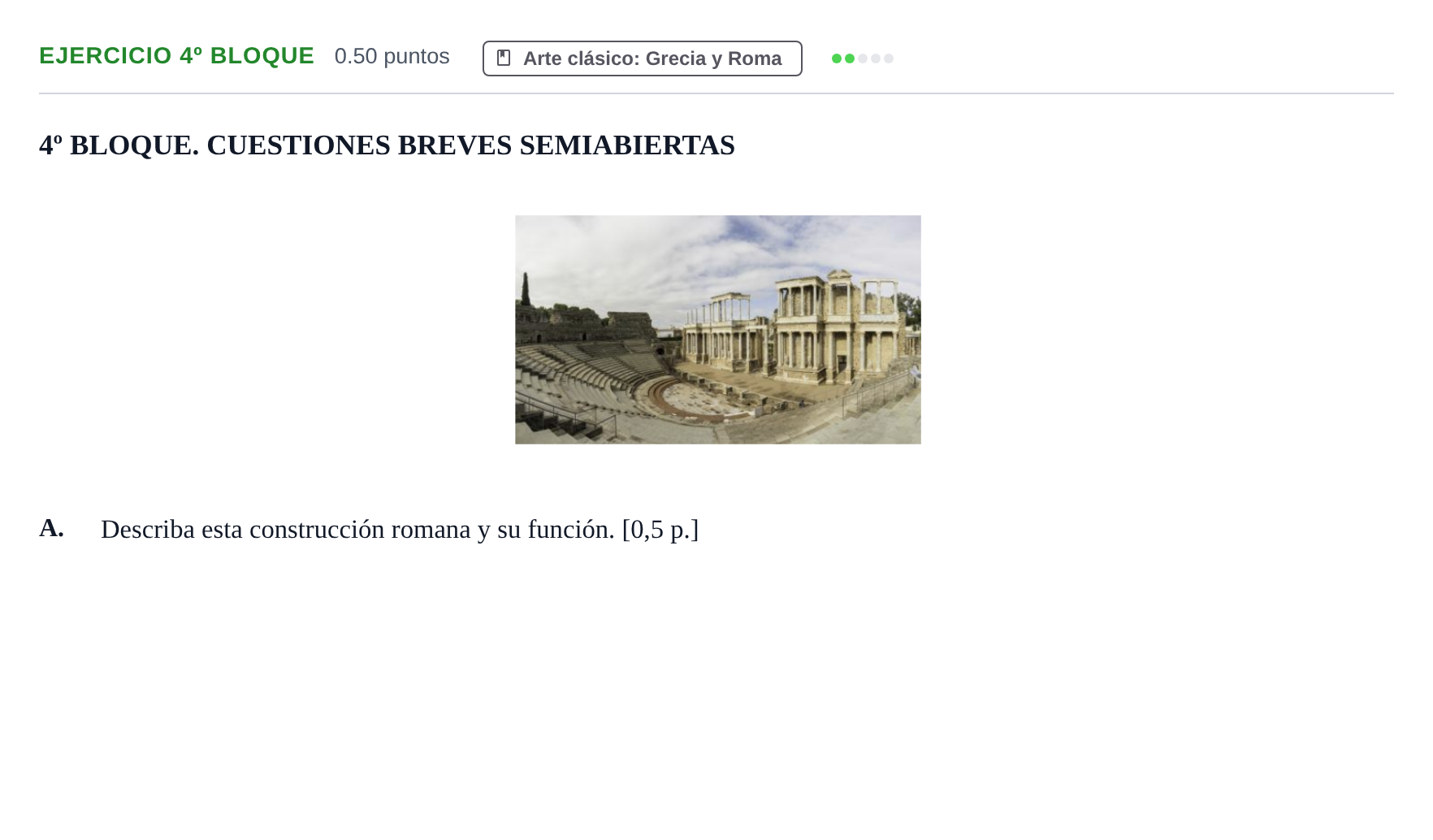 Enunciado: Ejercicio 4º Bloque - A · Fundamentos Artísticos PAU Castilla-La Mancha Ordinaria 2026