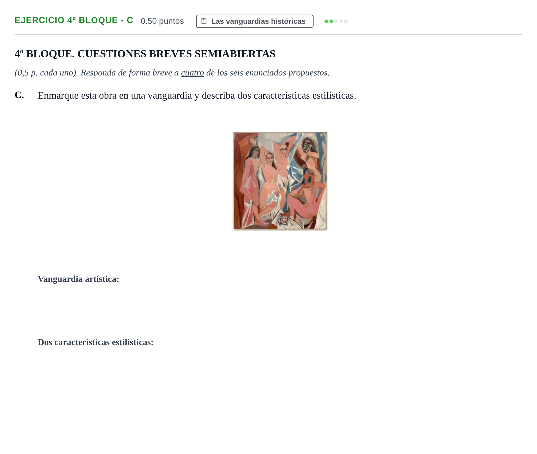 Enunciado: Ejercicio 4º Bloque - C · Fundamentos Artísticos PAU Castilla-La Mancha Ordinaria 2026