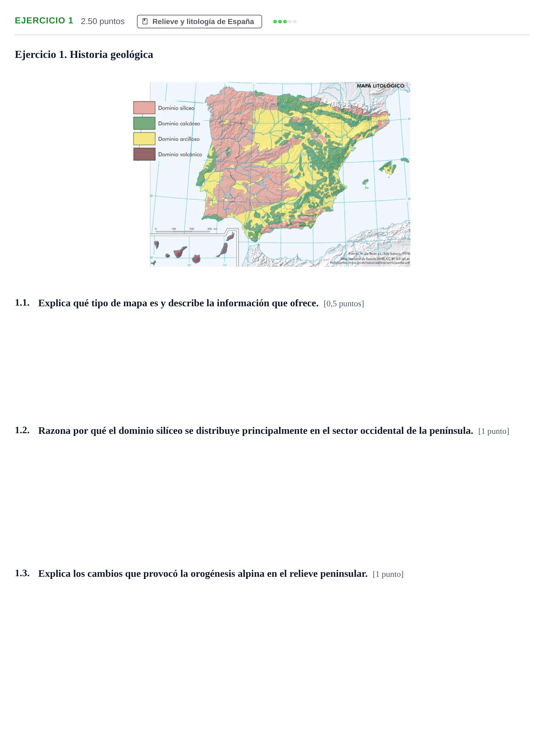 Enunciado: Ejercicio 1 · Geografía PAU Castilla-La Mancha Extraordinaria 2026