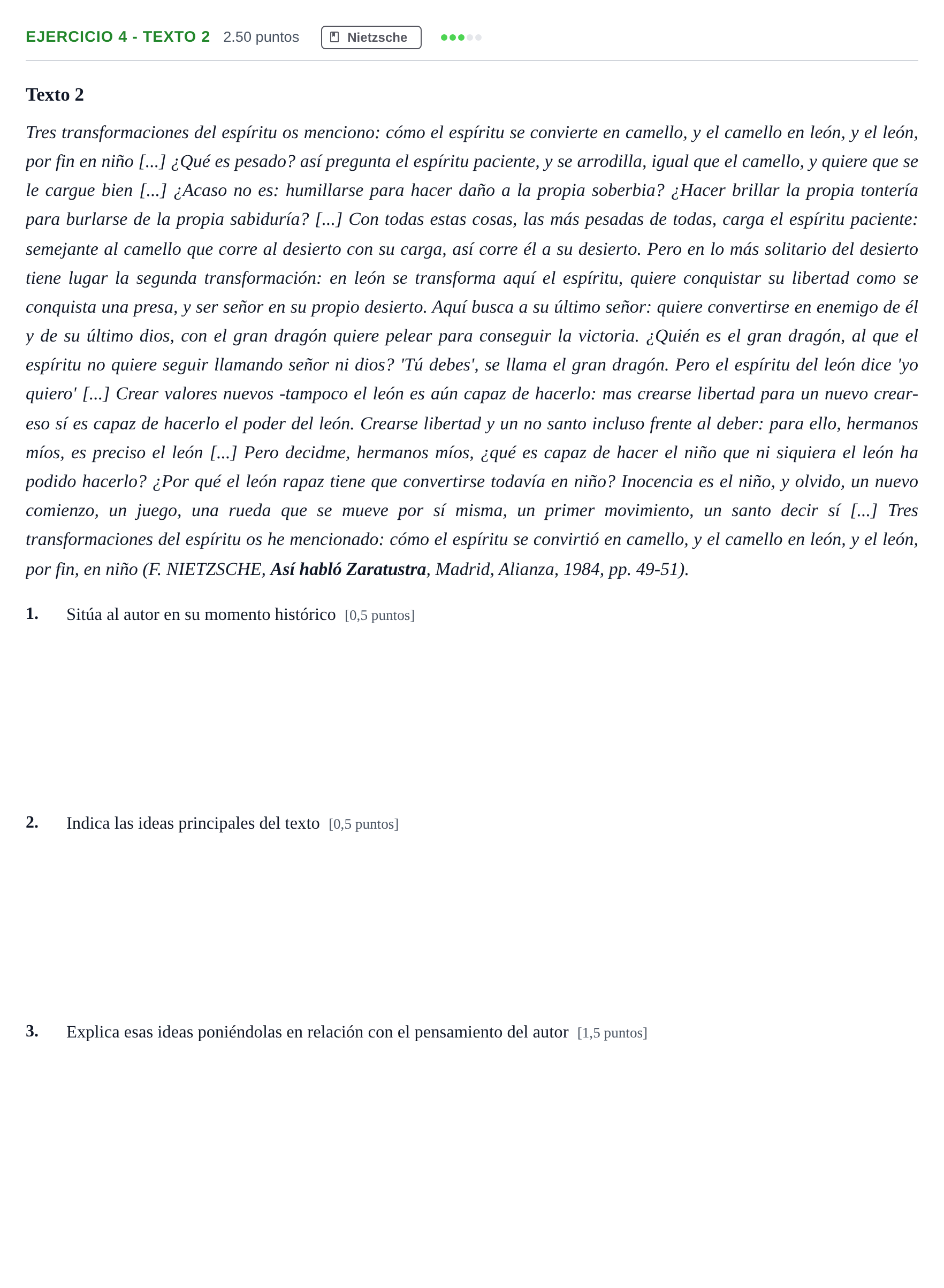 Enunciado: Ejercicio 4 - Texto 2 · Historia de la Filosofía PAU Castilla-La Mancha Extraordinaria 2026