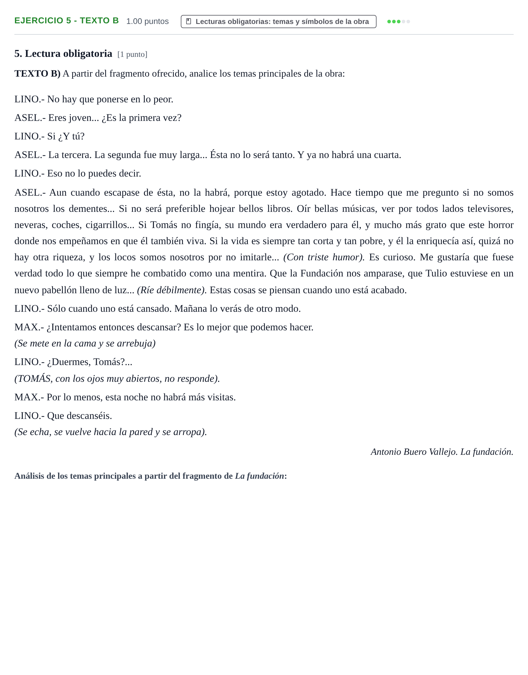 Enunciado: Ejercicio 5 - Texto B · Lengua Castellana y Literatura II PAU Castilla-La Mancha Ordinaria 2026