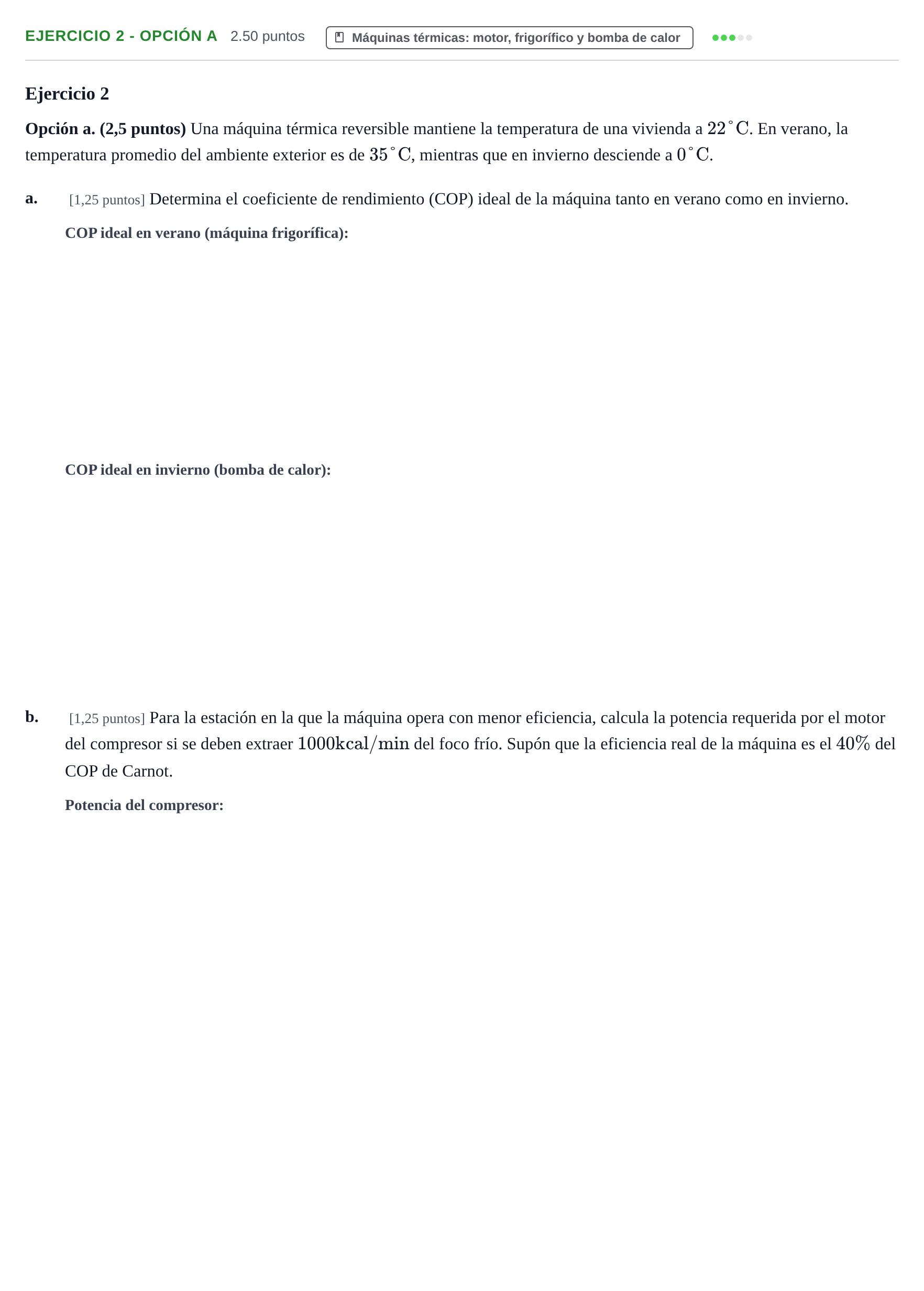 Enunciado: Ejercicio 2 - Opción a · Tecnología e Ingeniería II PAU Castilla-La Mancha Ordinaria 2026