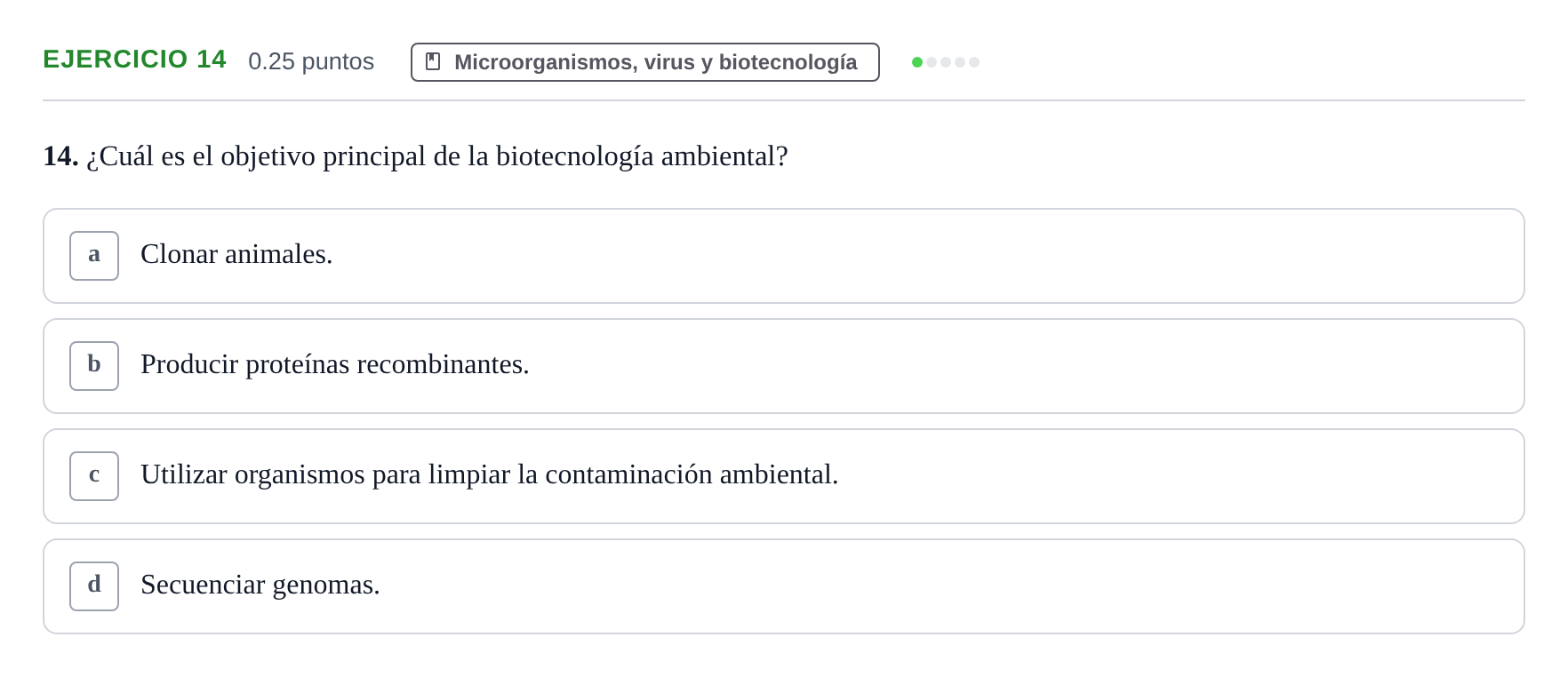 Enunciado: Problema 14 · Biología PAU Castilla-La Mancha Extraordinaria 2025
