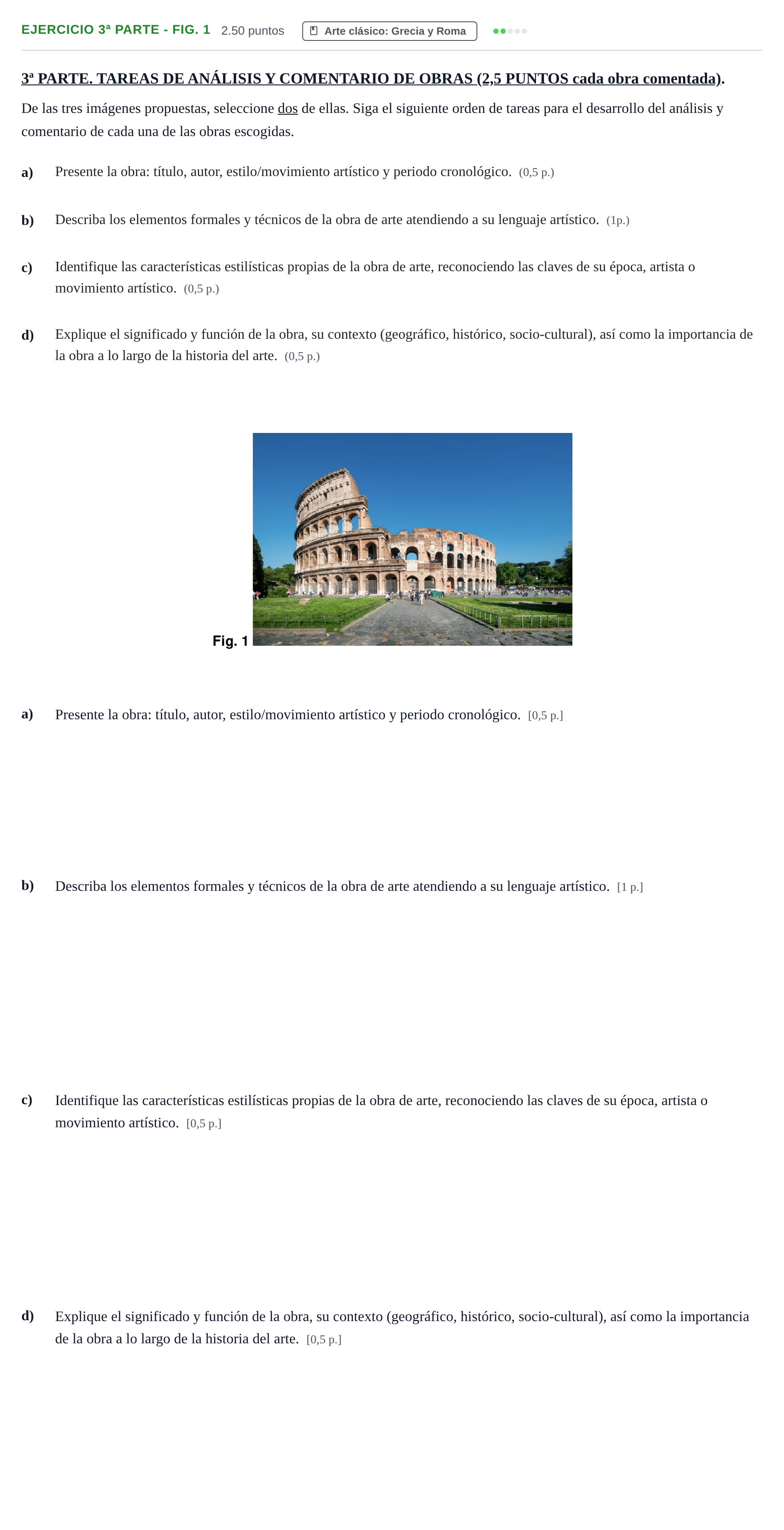Enunciado: Ejercicio 3ª Parte - Fig. 1 · Fundamentos Artísticos PAU Castilla-La Mancha Extraordinaria 2025