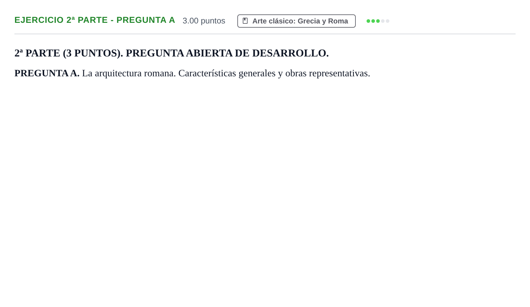 Enunciado: Ejercicio 2ª Parte - Pregunta A · Fundamentos Artísticos PAU Castilla-La Mancha Ordinaria 2025
