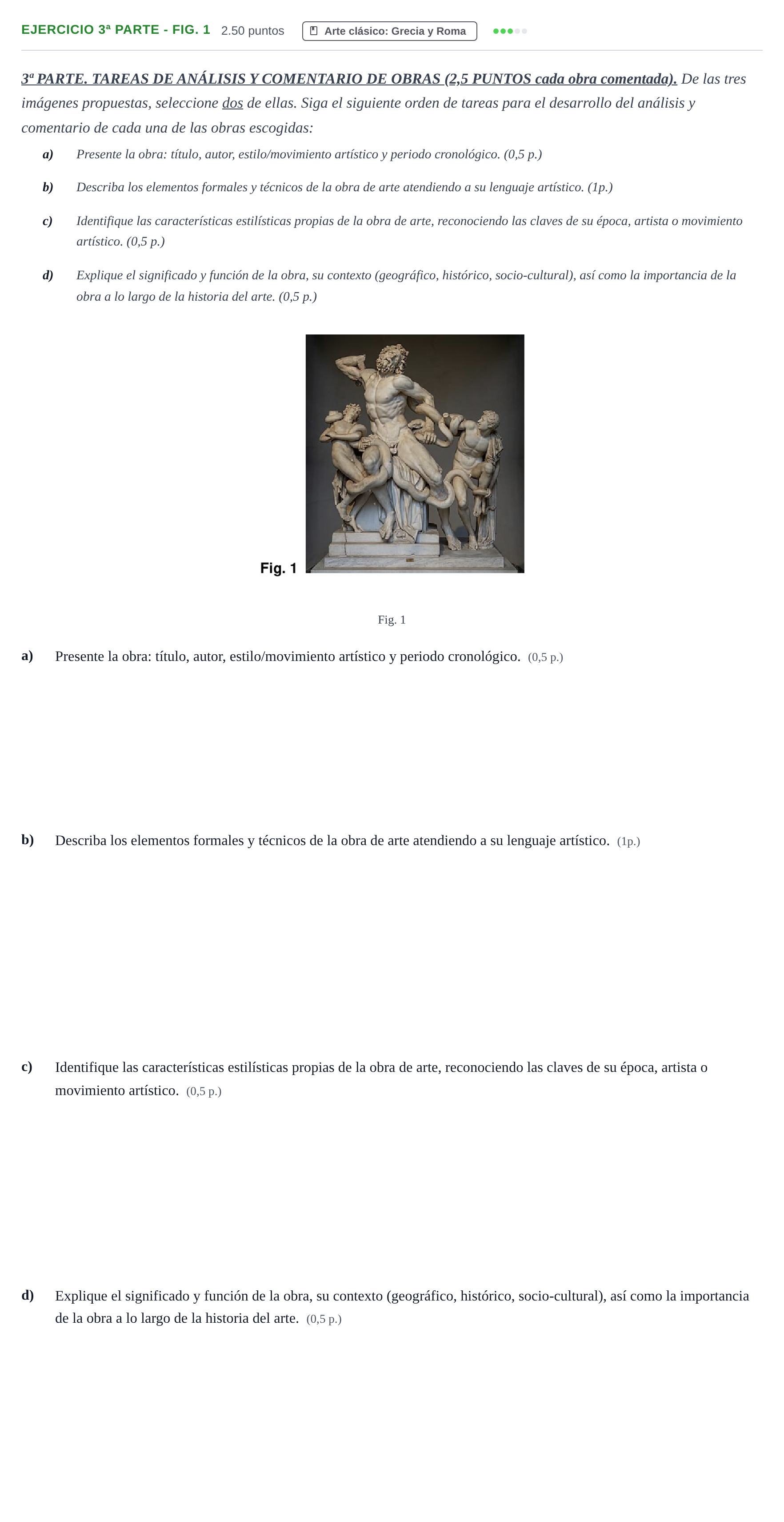 Enunciado: Ejercicio 3ª Parte - Fig. 1 · Fundamentos Artísticos PAU Castilla-La Mancha Ordinaria 2025