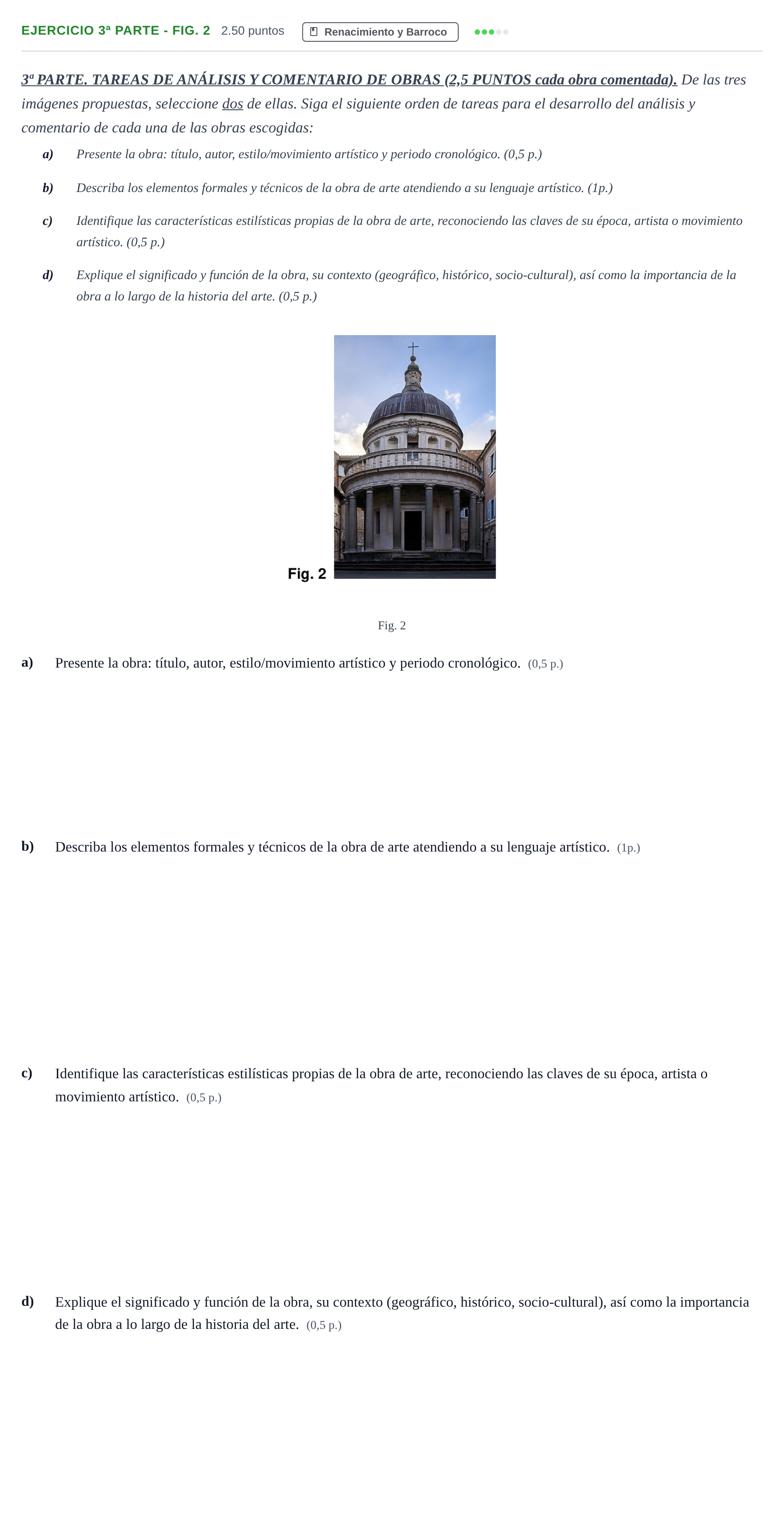 Enunciado: Ejercicio 3ª Parte - Fig. 2 · Fundamentos Artísticos PAU Castilla-La Mancha Ordinaria 2025