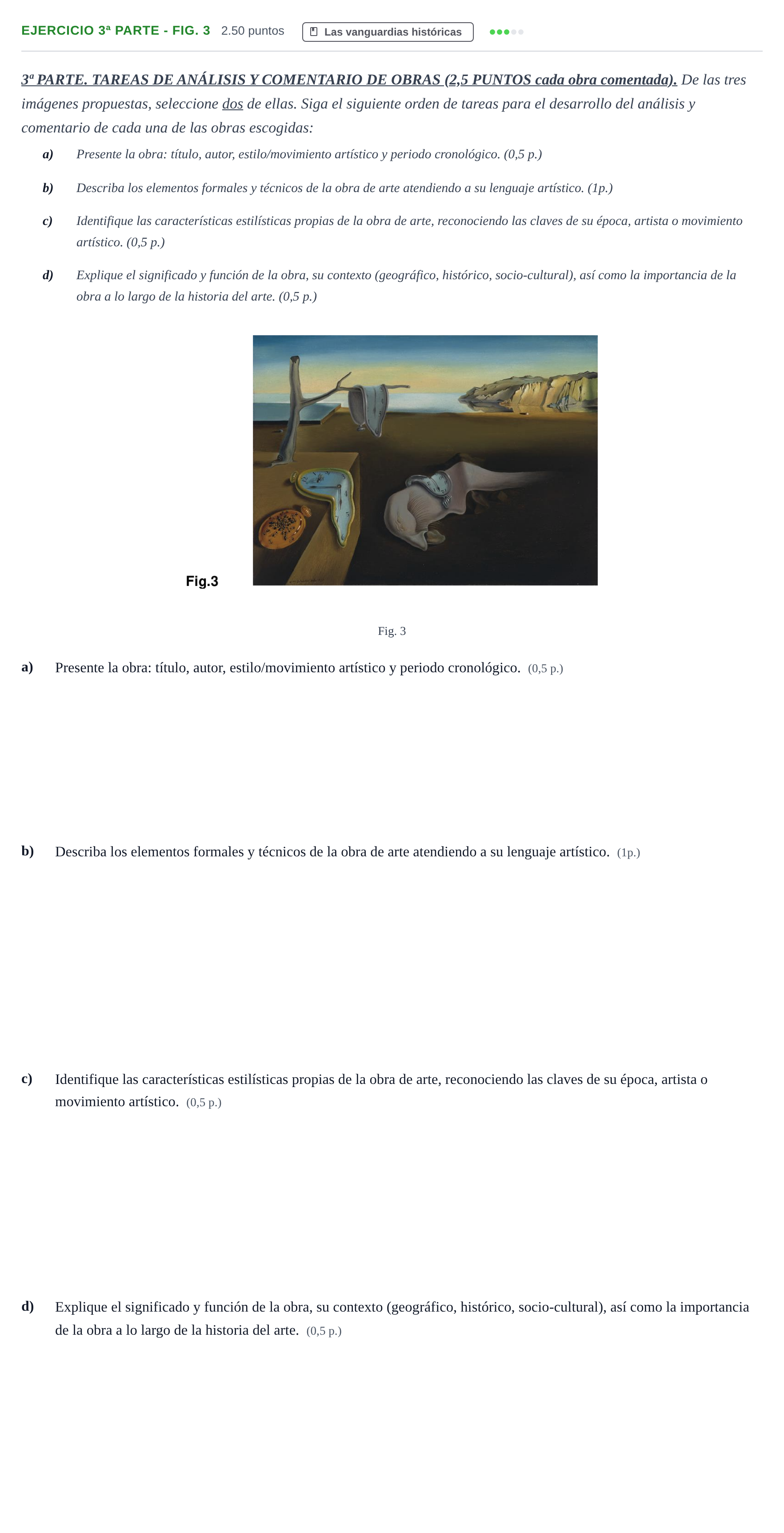 Enunciado: Ejercicio 3ª Parte - Fig. 3 · Fundamentos Artísticos PAU Castilla-La Mancha Ordinaria 2025