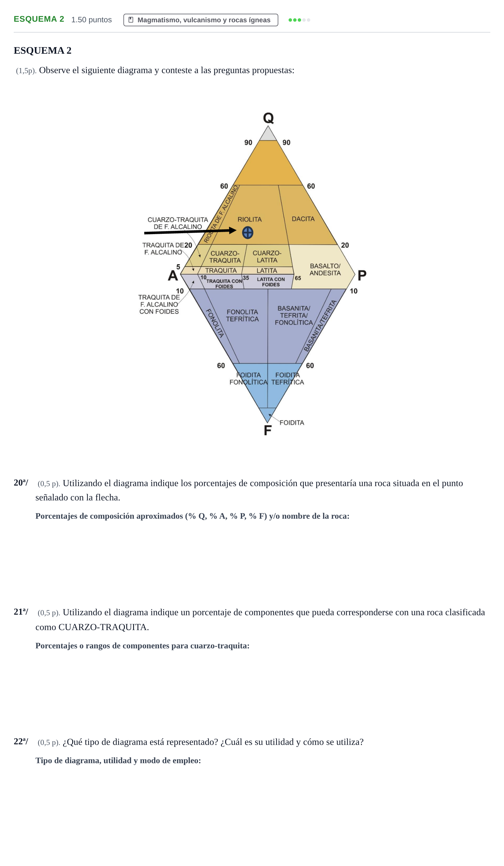 Enunciado: Ejercicio Esquema 2 · Geología y Ciencias Ambientales PAU Castilla-La Mancha Extraordinaria 2025