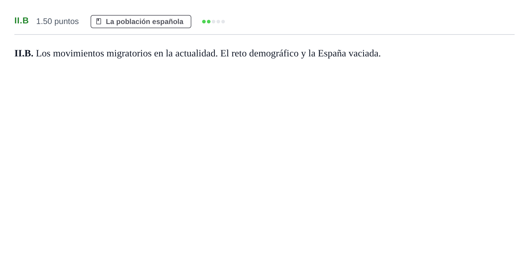 Enunciado: Ejercicio II.B · Geografía PAU Castilla-La Mancha Ordinaria 2025