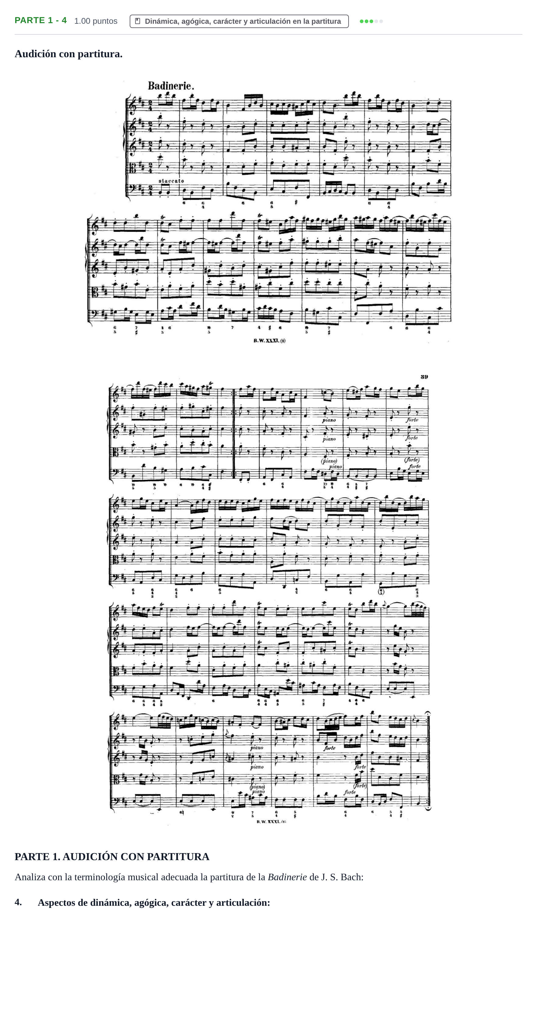 Enunciado: Ejercicio Parte 1 - 4 · Análisis Musical II PAU Castilla-La Mancha Ordinaria 2025