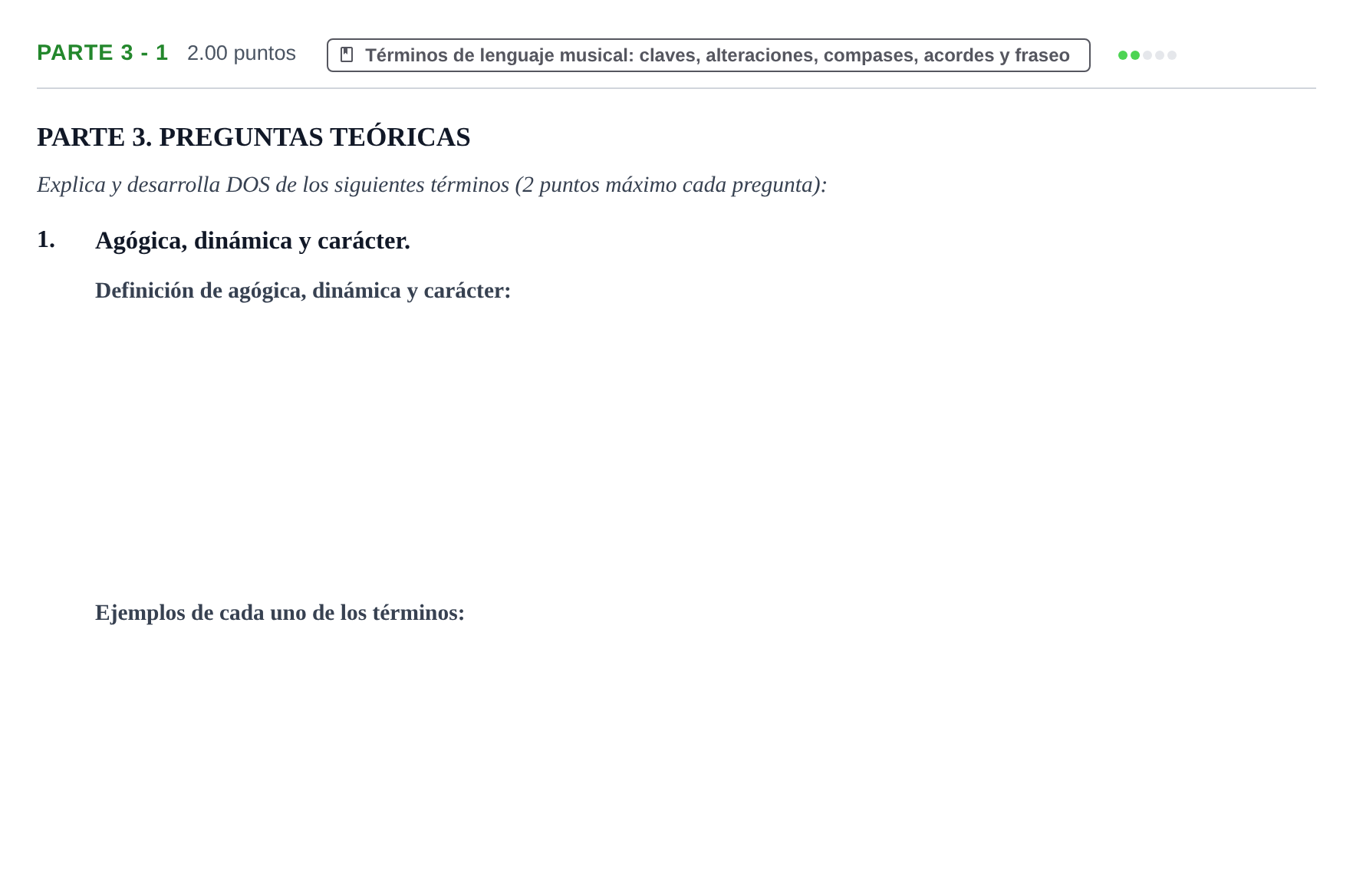 Enunciado: Ejercicio Parte 3 - 1 · Análisis Musical II PAU Castilla-La Mancha Ordinaria 2025