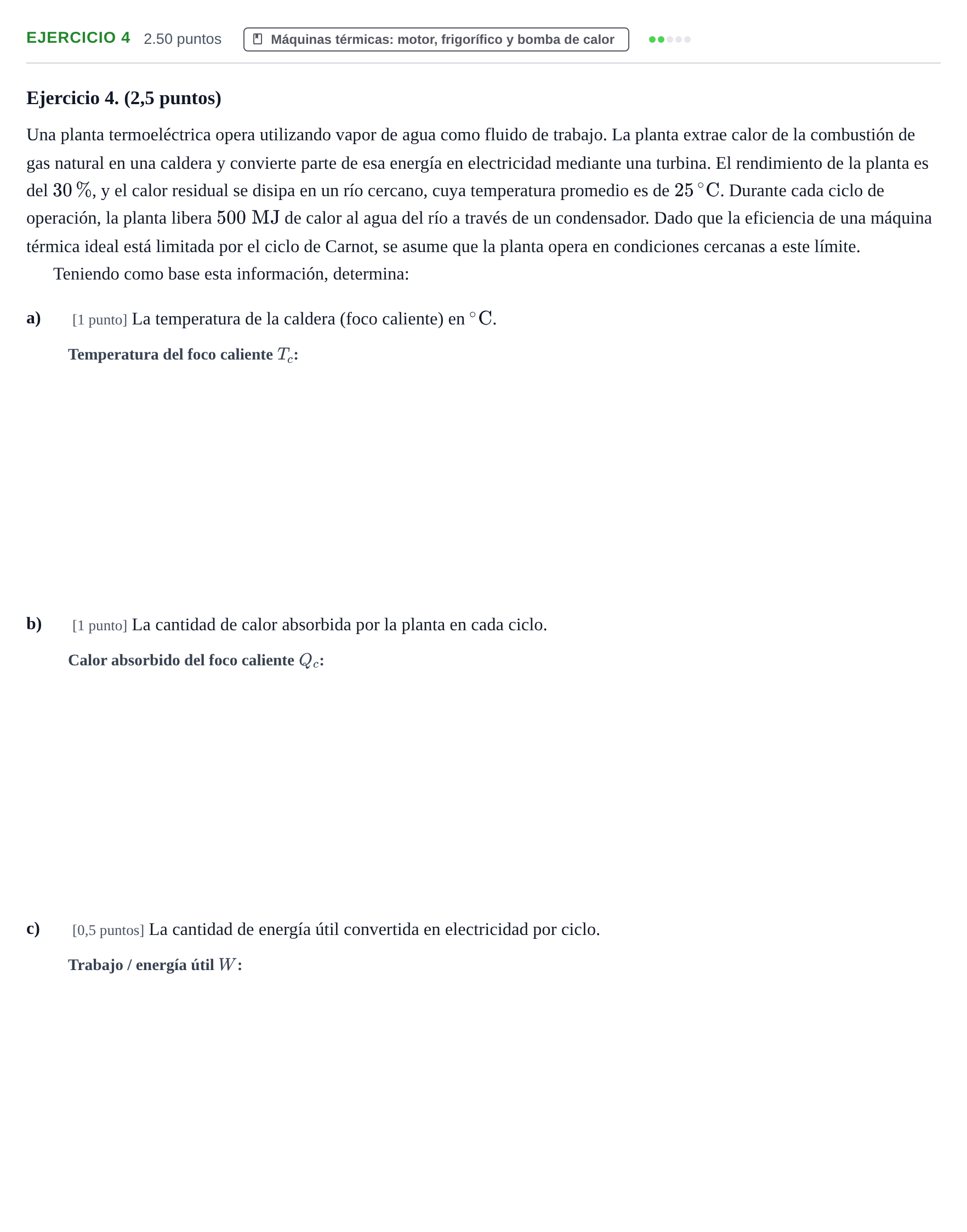 Enunciado: Ejercicio 4 · Tecnología e Ingeniería II PAU Castilla-La Mancha Extraordinaria 2025