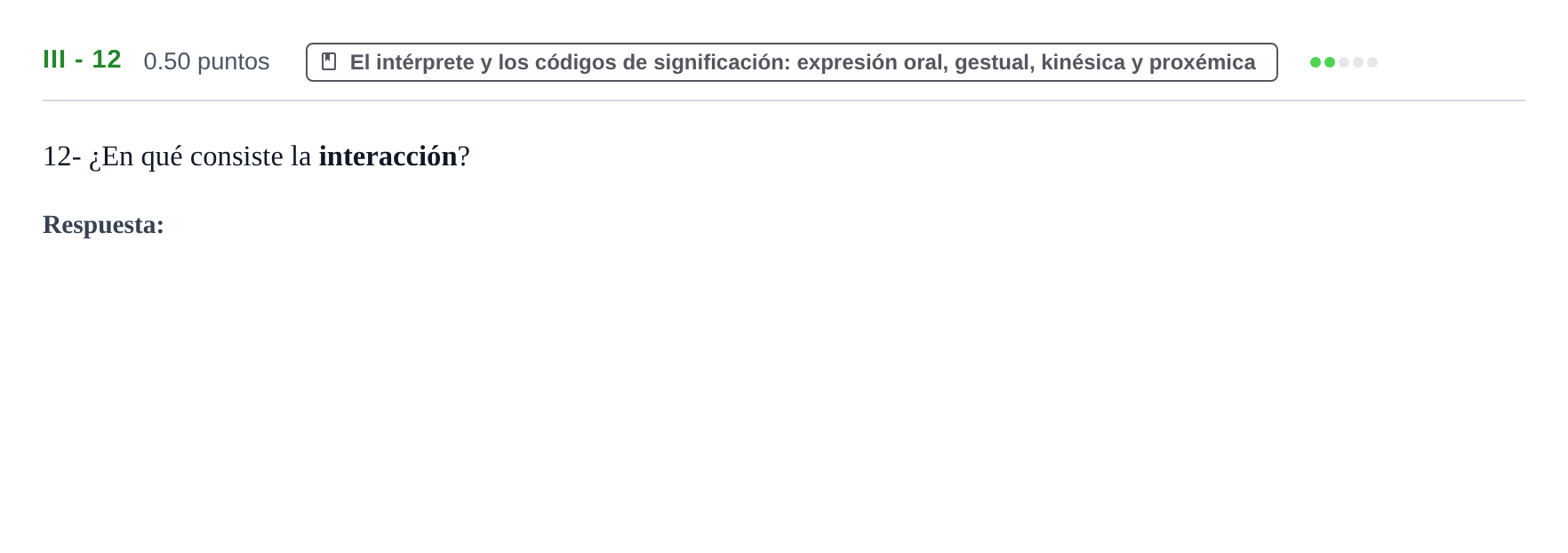 Enunciado: Ejercicio III - 12 · Artes Escénicas PAU Castilla-La Mancha Ordinaria 2024