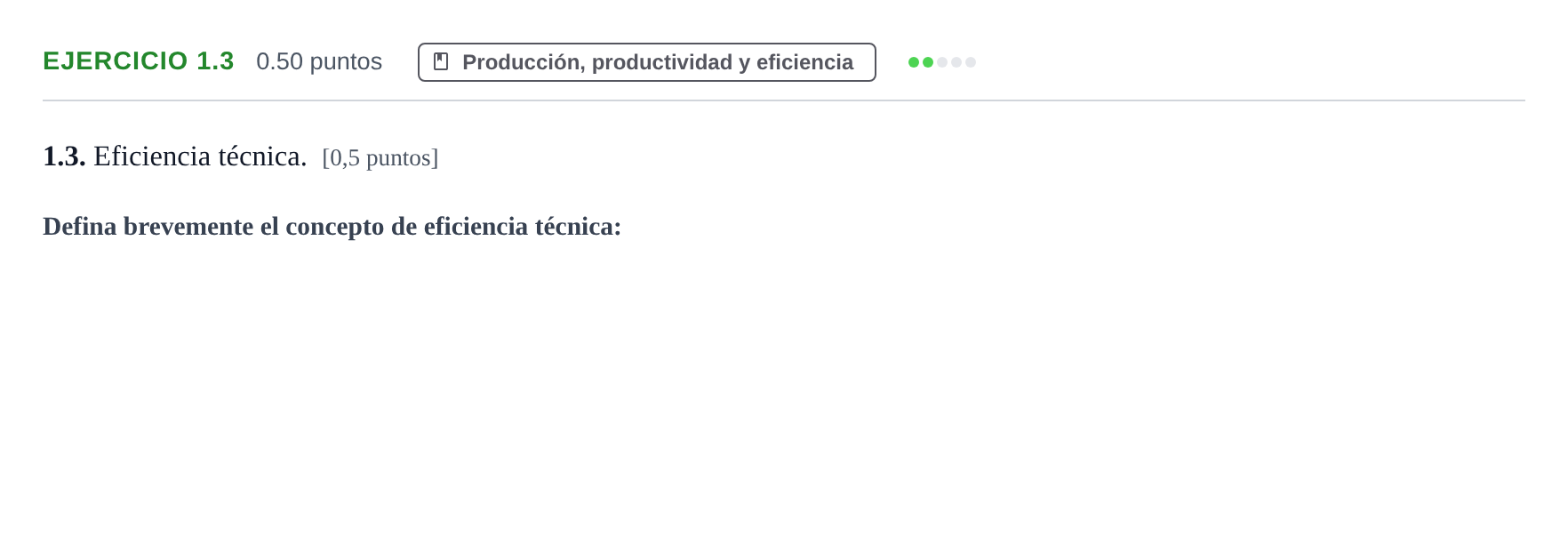 Enunciado: Ejercicio 1.3 · Empresa y Diseño de Modelos de Negocio PAU Castilla-La Mancha Extraordinaria 2024