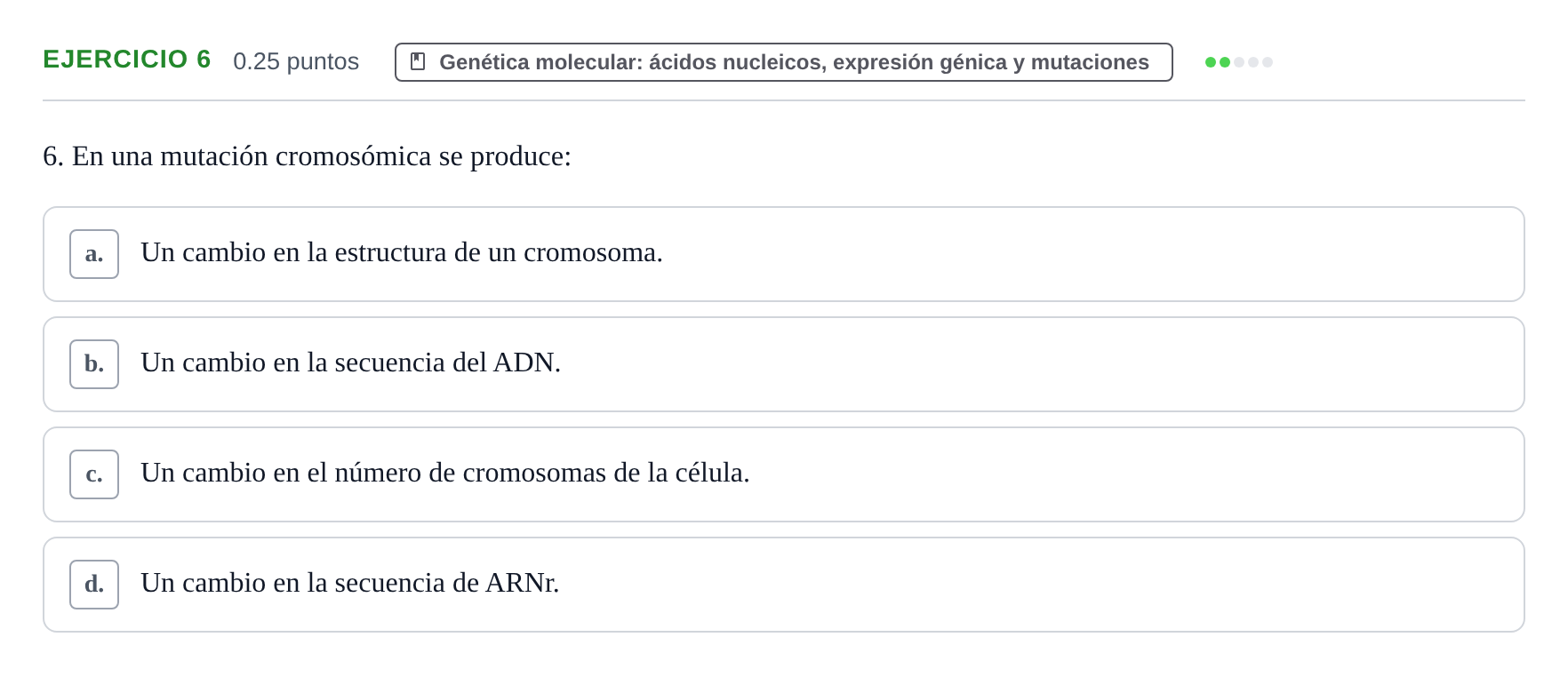 Enunciado: Problema 6 · Biología PAU Castilla-La Mancha Extraordinaria 2024