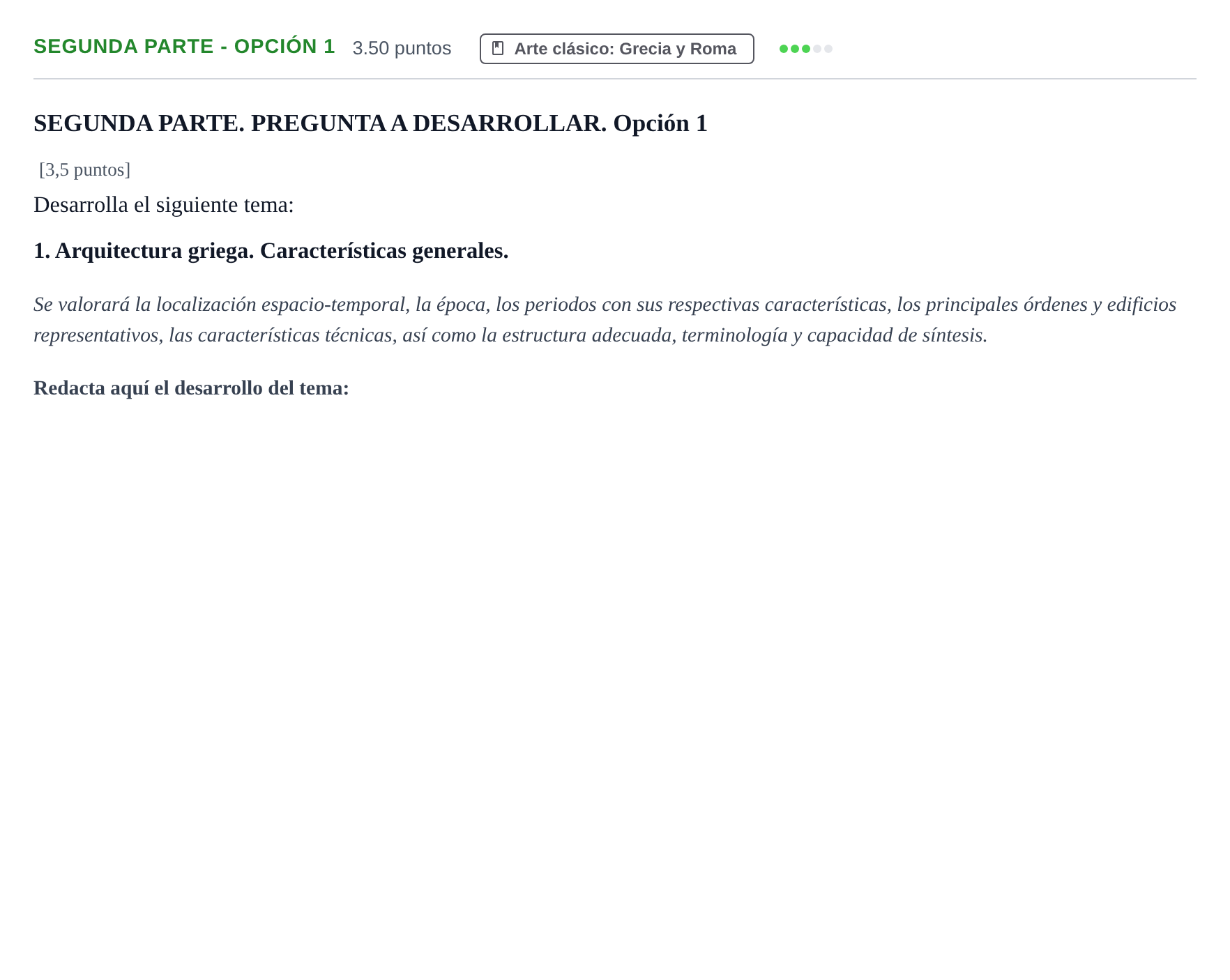 Enunciado: Ejercicio Segunda parte - Opción 1 · Fundamentos Artísticos PAU Castilla-La Mancha Extraordinaria 2024