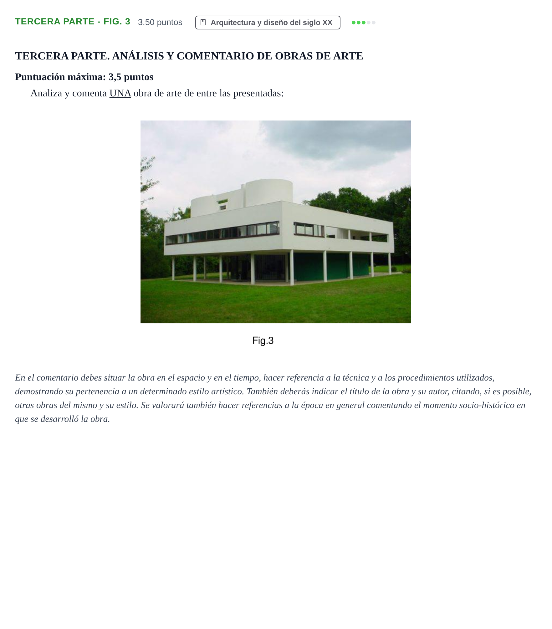 Enunciado: Ejercicio Tercera parte - Fig. 3 · Fundamentos Artísticos PAU Castilla-La Mancha Extraordinaria 2024