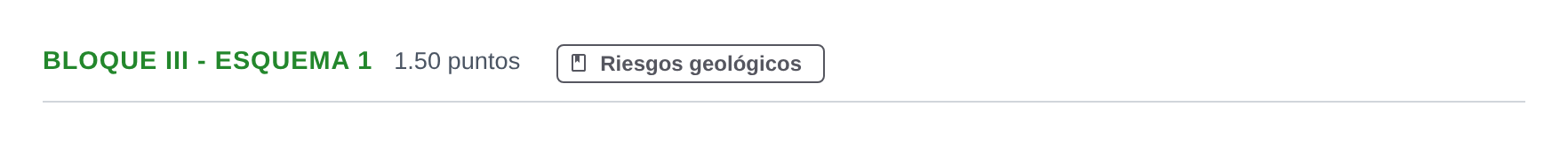 Enunciado: Bloque III - Esquema 1 · Geología y Ciencias Ambientales PAU Castilla-La Mancha Ordinaria 2024