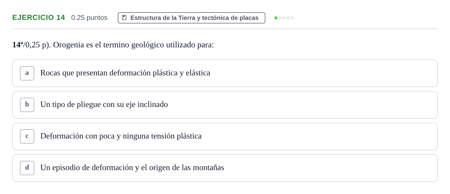 Enunciado: Problema 14 · Geología y Ciencias Ambientales PAU Castilla-La Mancha Ordinaria 2024