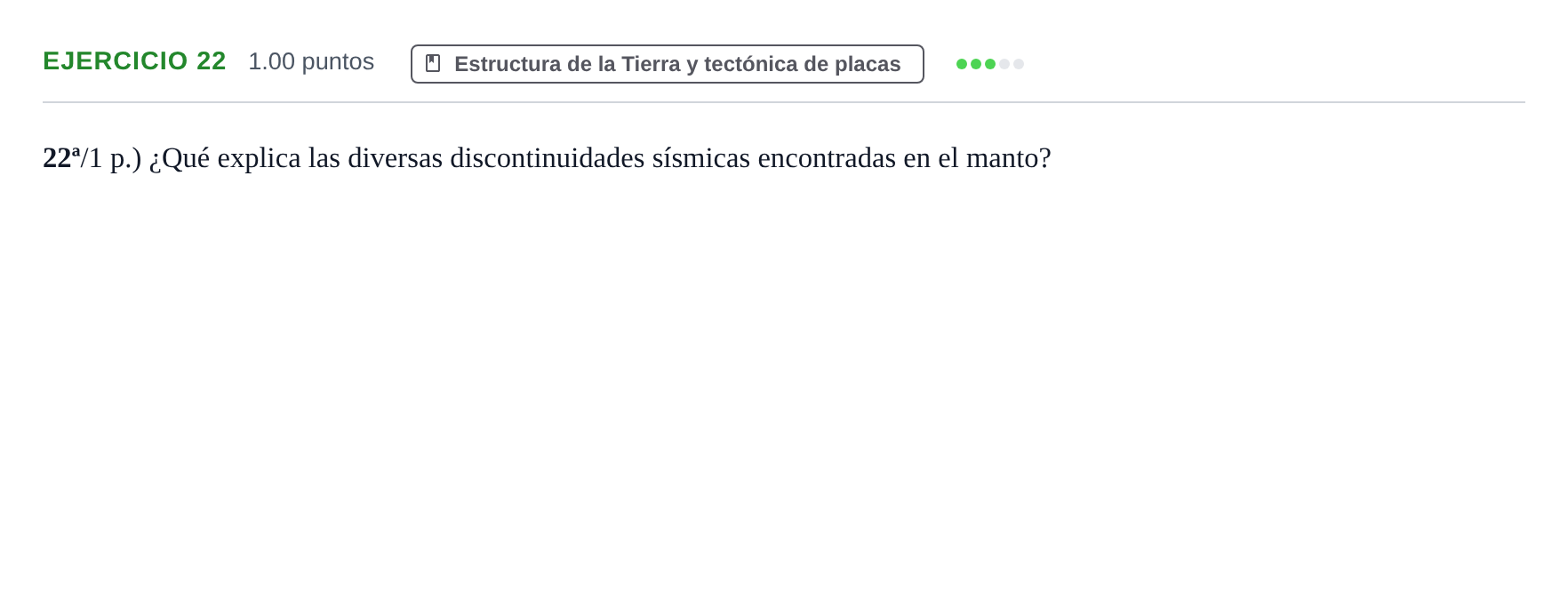 Enunciado: Problema 22 · Geología y Ciencias Ambientales PAU Castilla-La Mancha Ordinaria 2024
