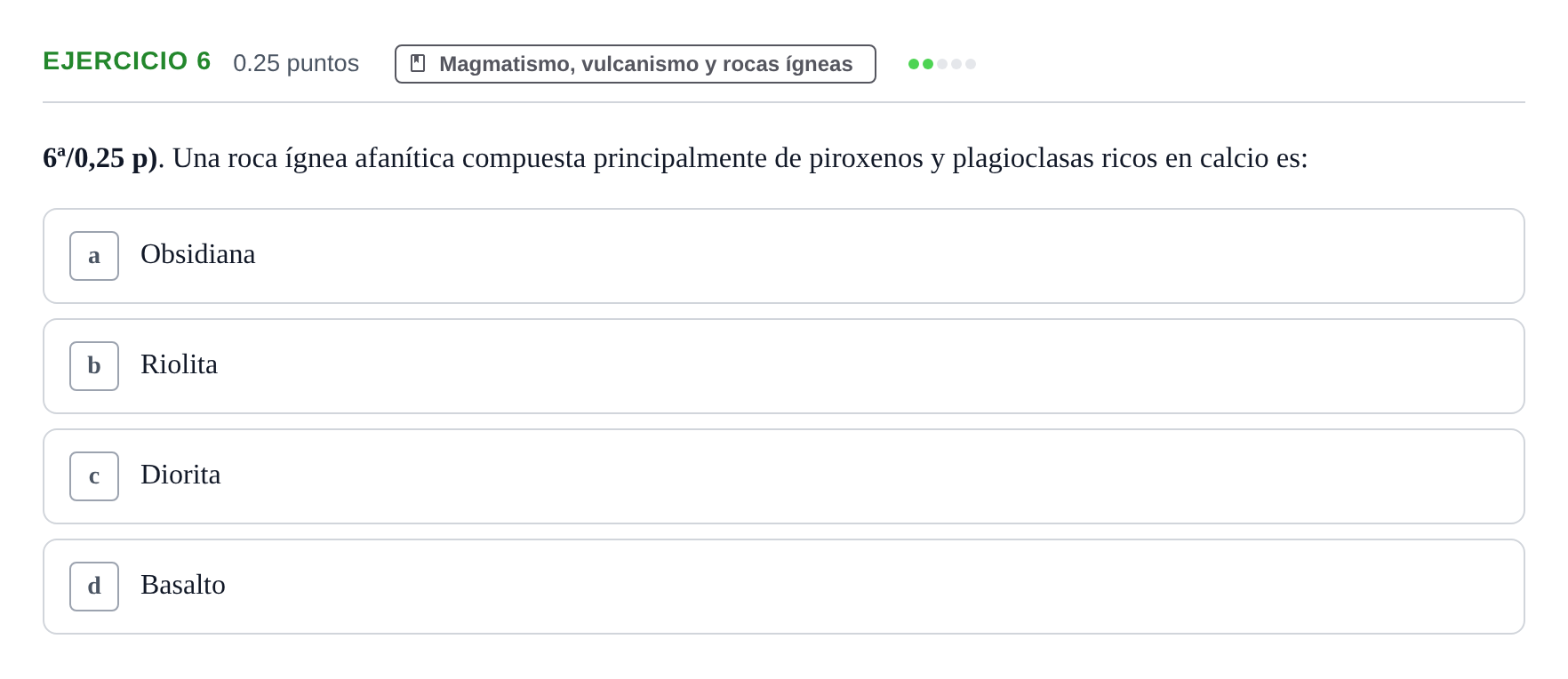 Enunciado: Problema 6 · Geología y Ciencias Ambientales PAU Castilla-La Mancha Ordinaria 2024