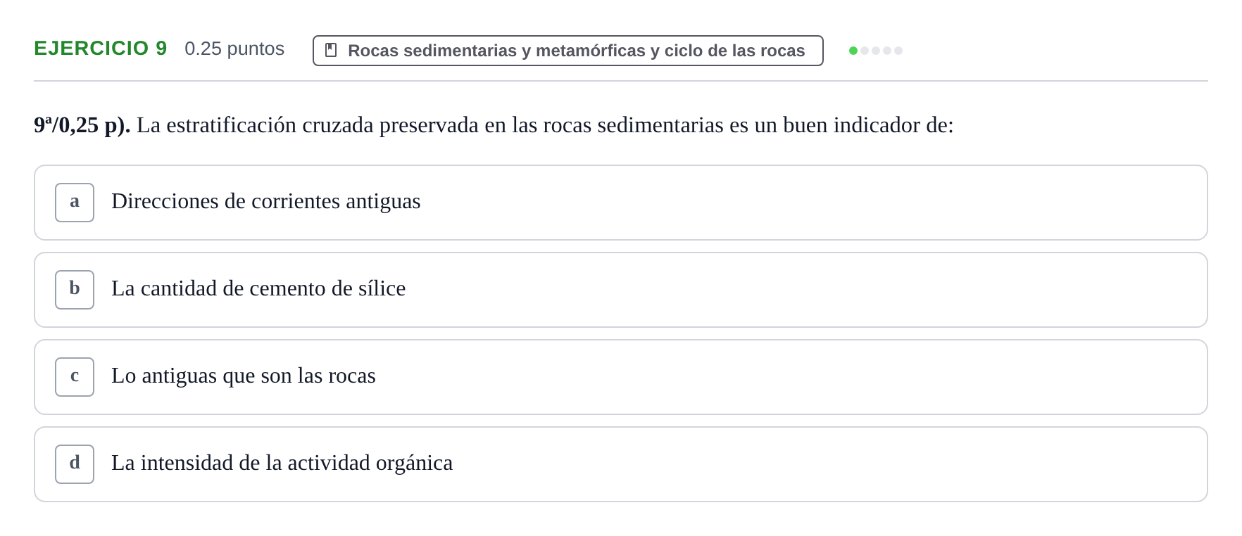 Enunciado: Problema 9 · Geología y Ciencias Ambientales PAU Castilla-La Mancha Ordinaria 2024