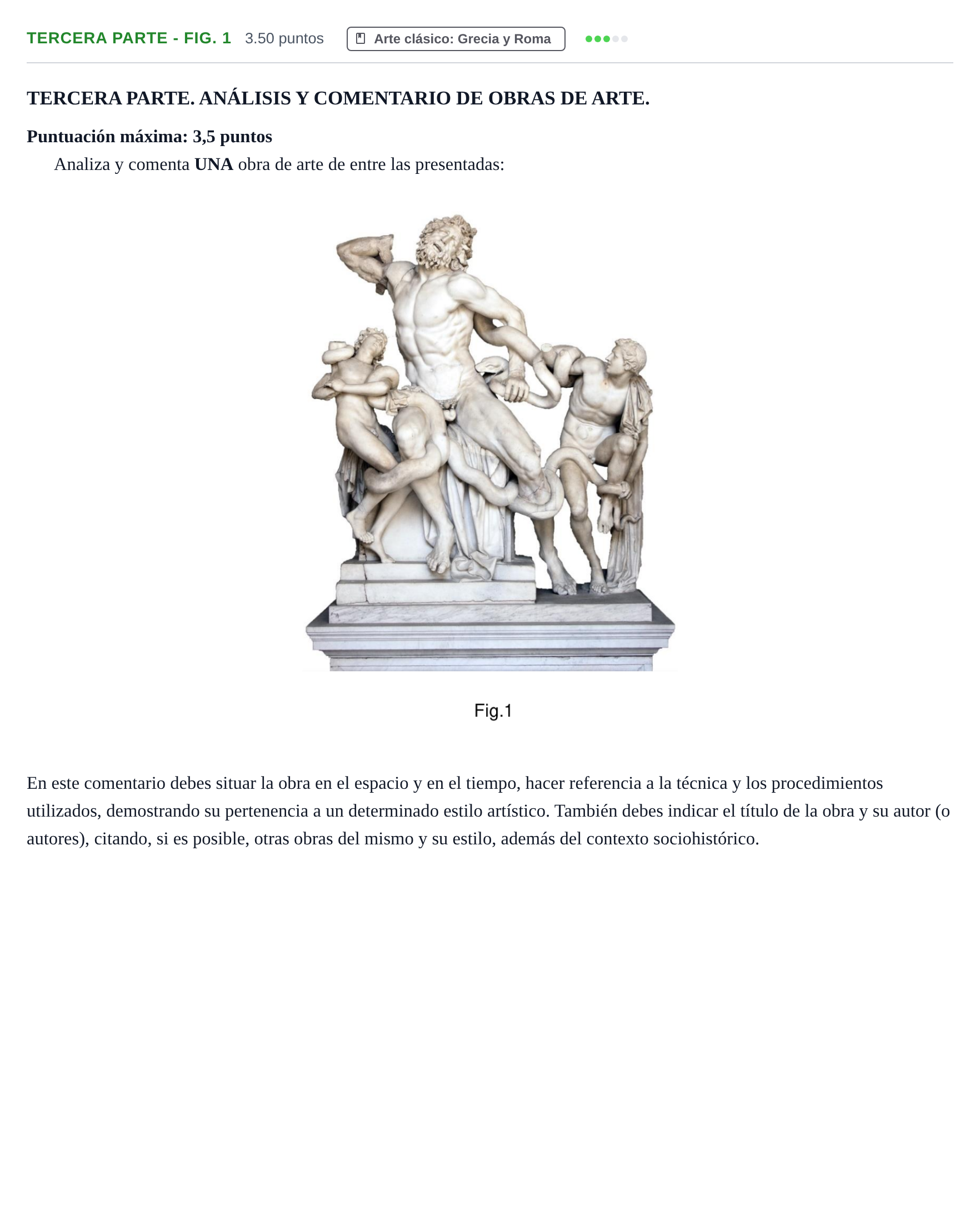 Enunciado: Ejercicio Tercera Parte - Fig. 1 · Historia del Arte PAU Castilla-La Mancha Extraordinaria 2024
